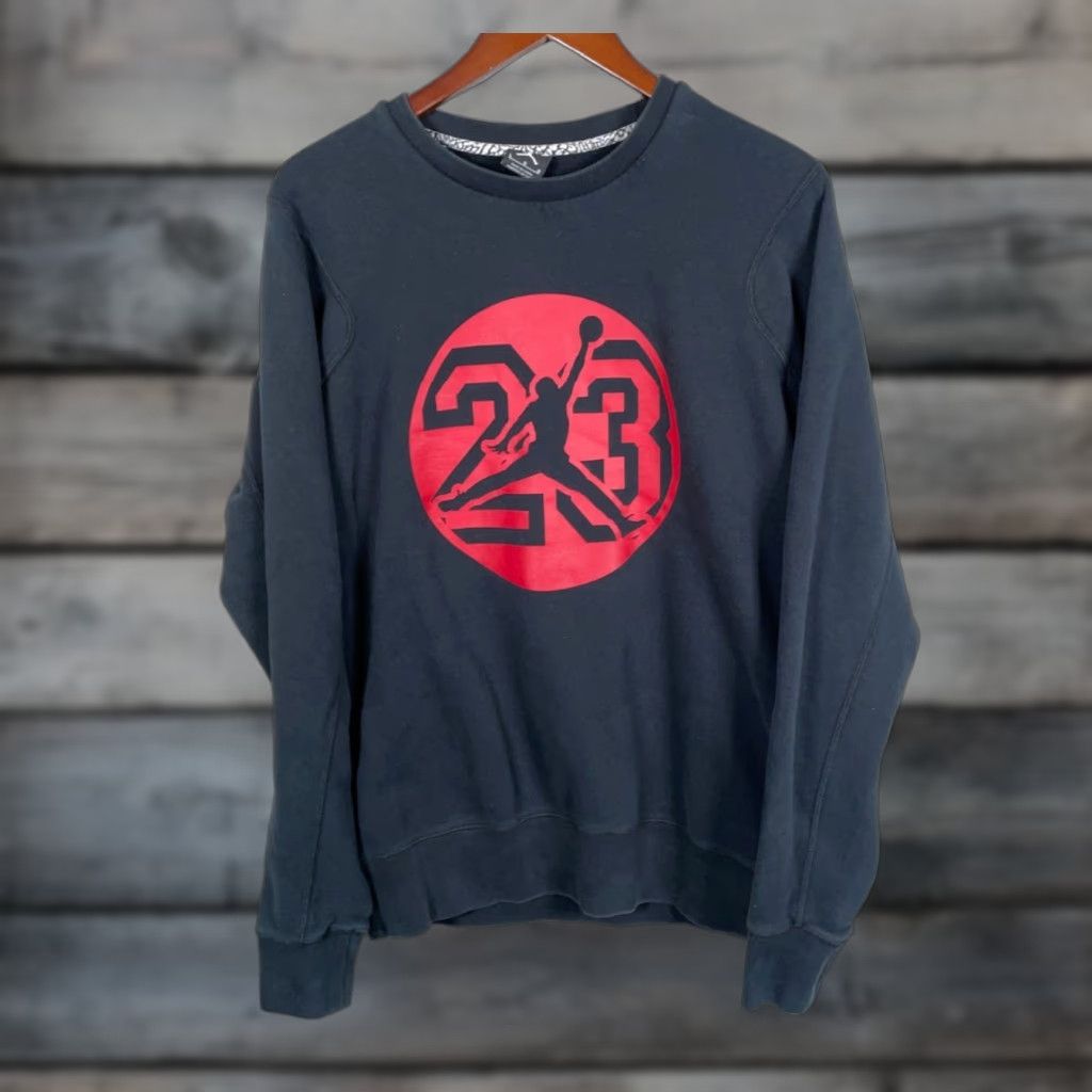 Jordan Brand Jordan Jumpman Crewneck Sweatshirt Adult Large Black Red Nike 634491-010 Size US L / EU 52-54 / 3 - 1 Thumbnail