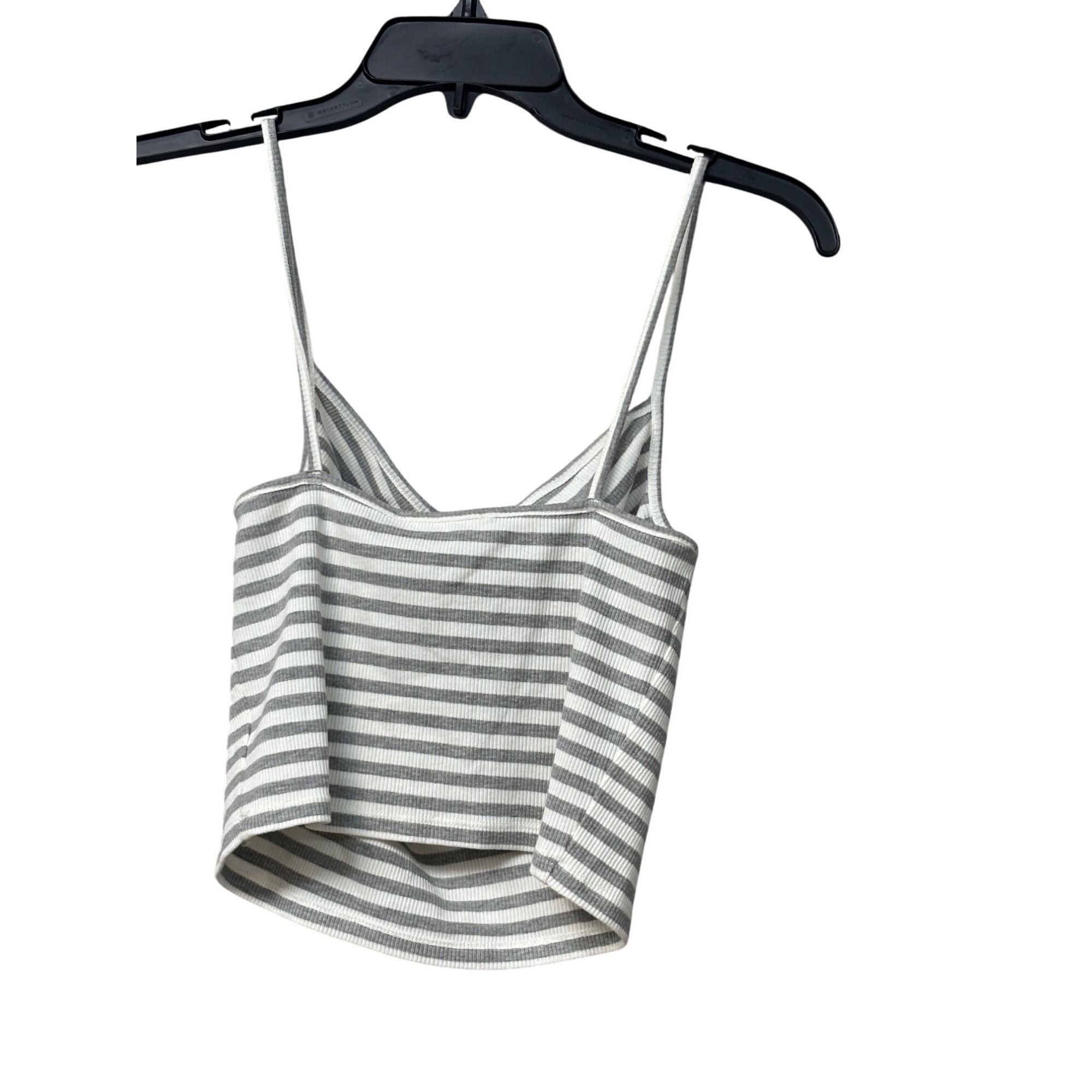 Other Elodie Women’s Keyhole-front, Rikbbed, Cropped tank top, Gra Size XS / US 0-2 / IT 36-38 - 6 Thumbnail