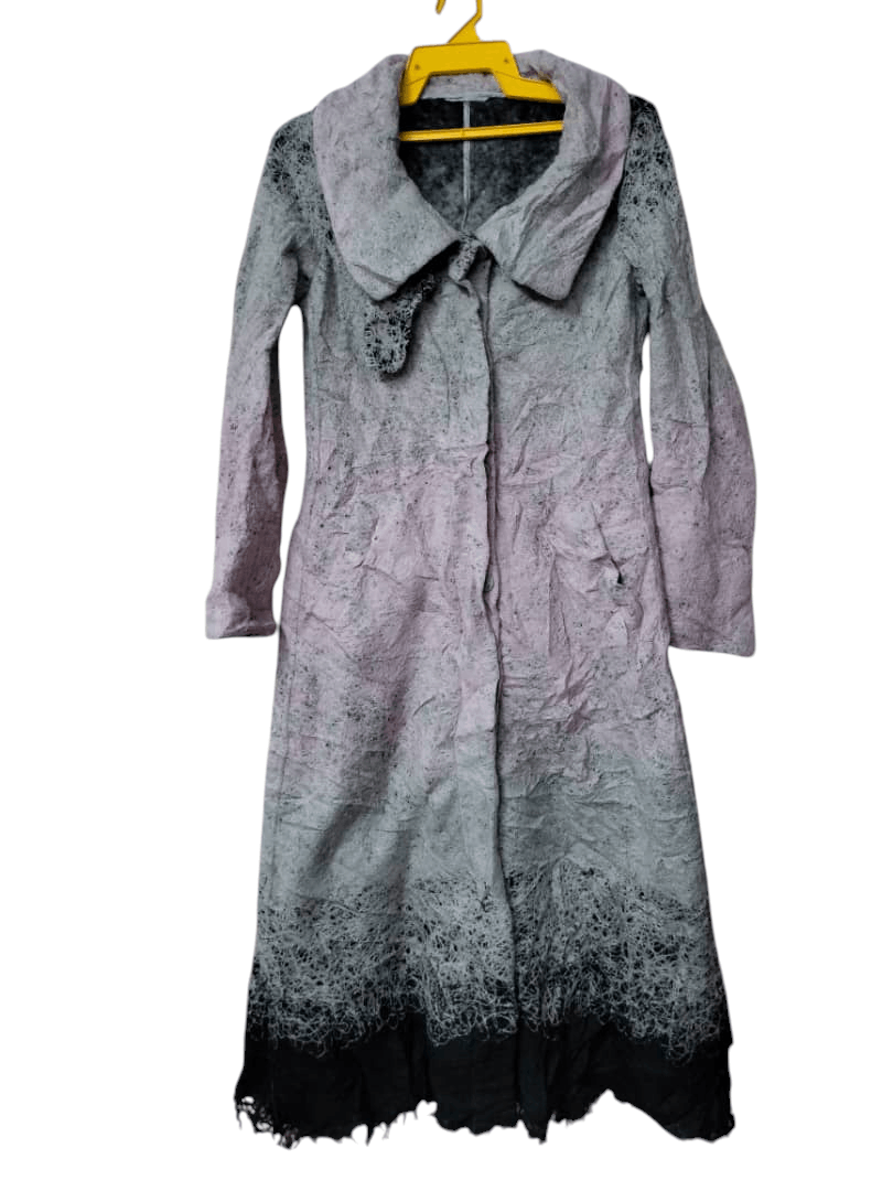 Emporio Armani Emporio Armani Wool long Coat Rare Design Size S / US 4 / IT 40 - 1 Thumbnail