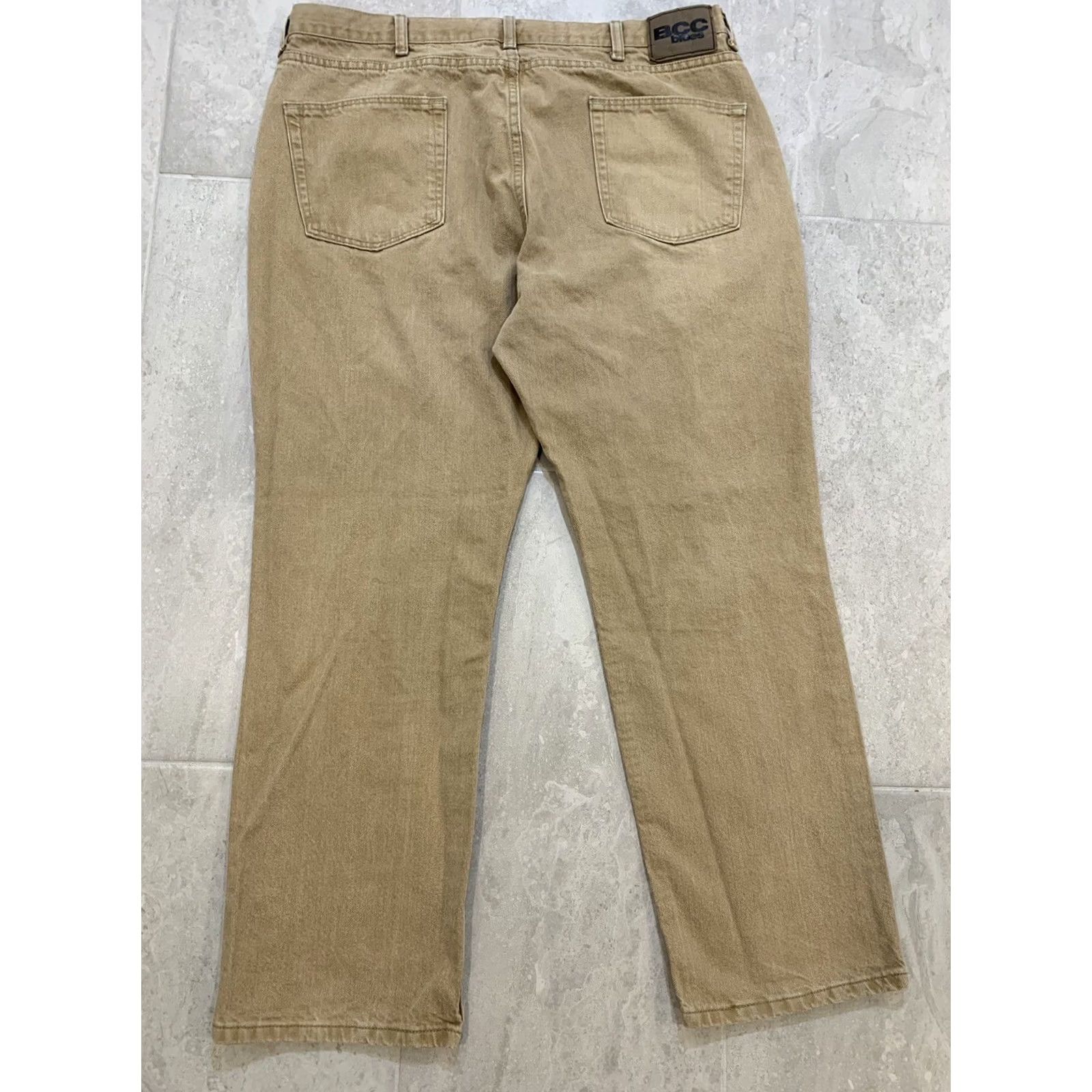 Vintage VINTAGE Men’s 40X29 BCC Blues Jeans Khaki Cotton Denim Regular 5-Pocket Logo Modern Outdoor Mens Size US 40 / EU 56 - 4 Thumbnail