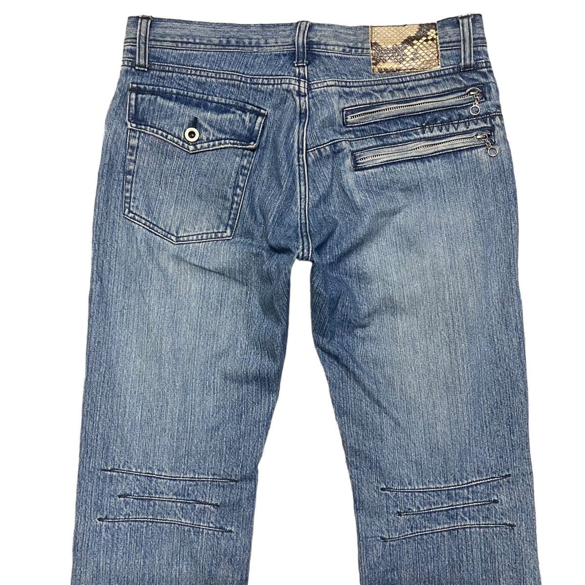 If Six Was Nine RUPERT THE DIFFERENCE Denim Flare Jeans Snake Patch Size US 32 / EU 48 - 9 Thumbnail