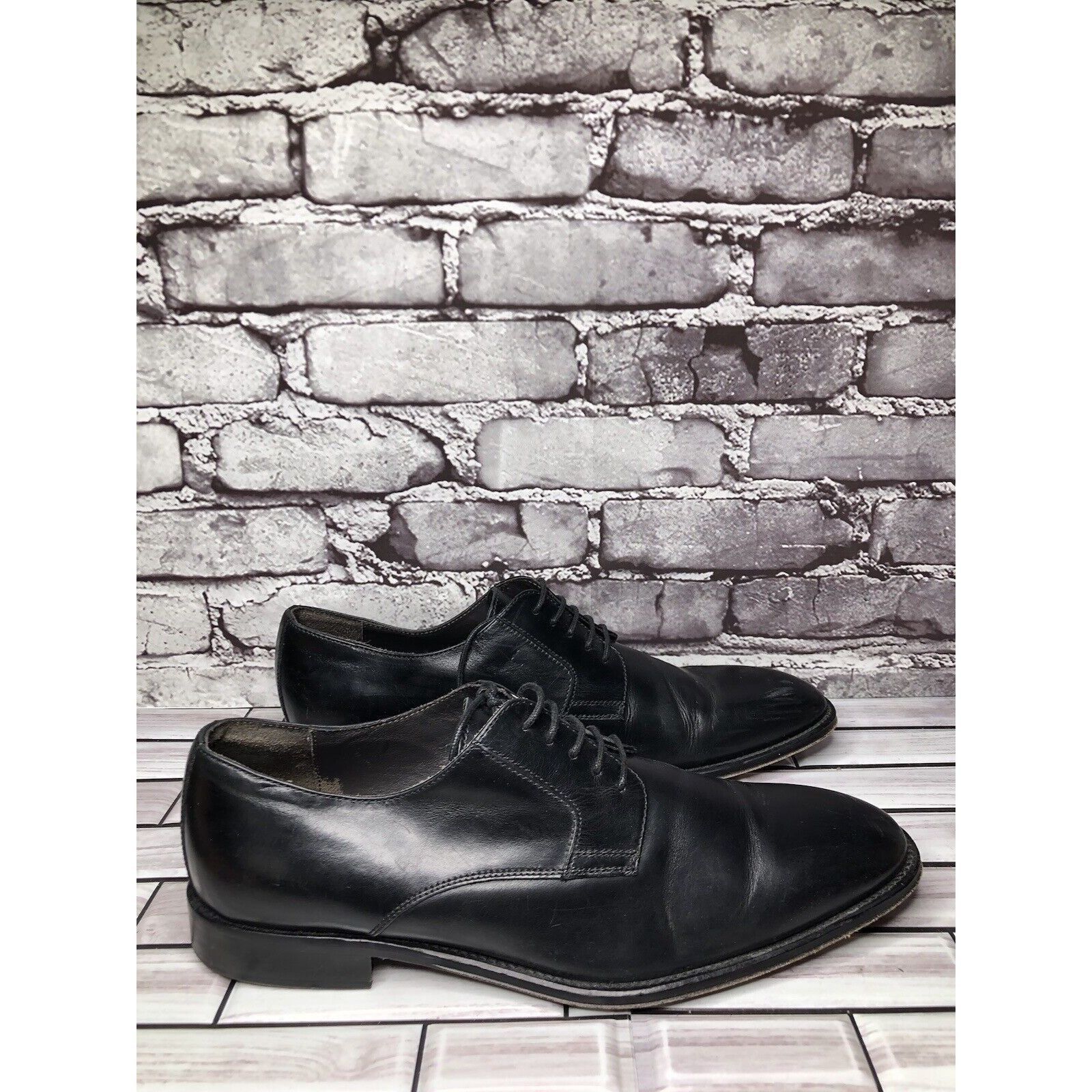 To Boot New York To Boot New York NUOVO Black Leather Lace Up Dress Oxfords M Size US 11 / EU 44 - 3 Thumbnail