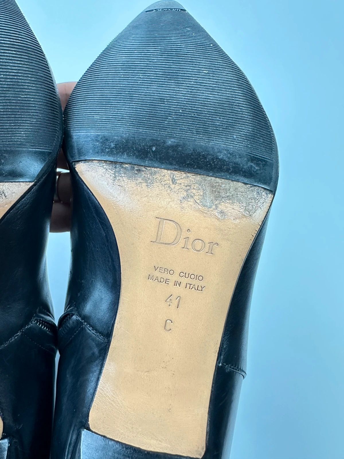 Dior Dior John Galliano Black Leather High Heels Boots Size US 10 / IT 40 - 11 Thumbnail