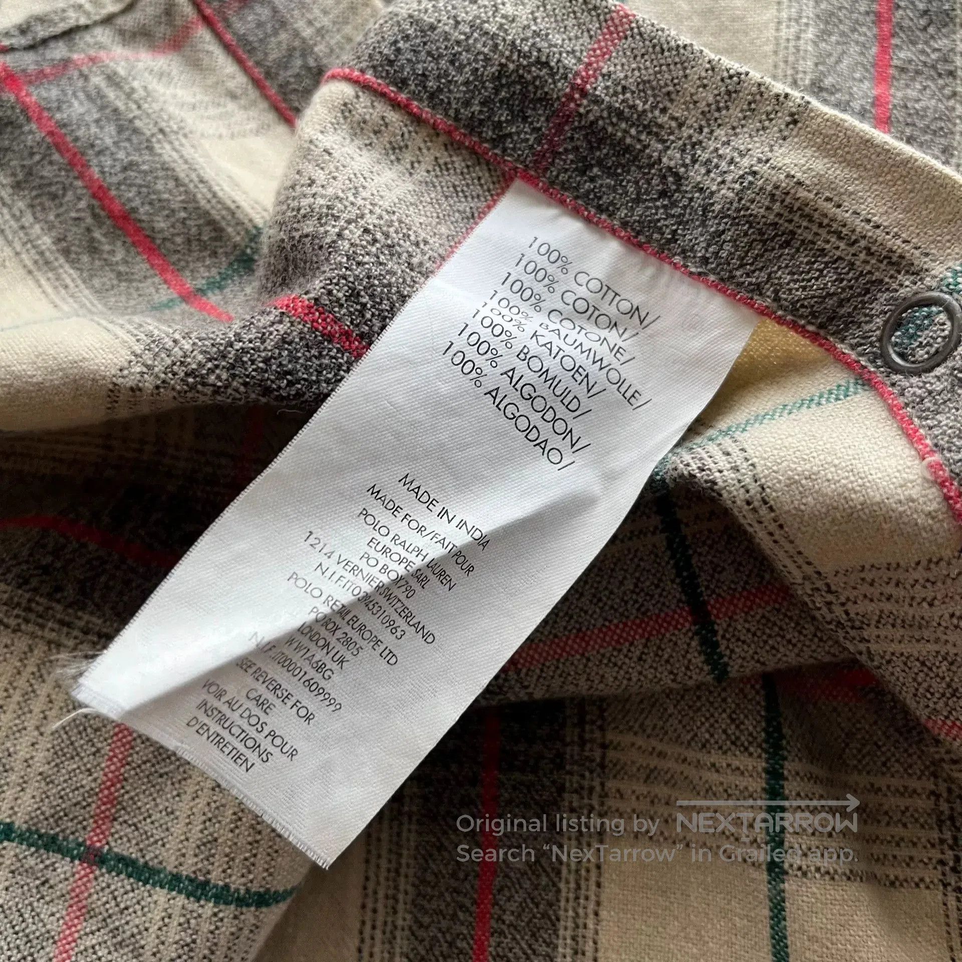 RRL Ralph Lauren RRL Plaid Western Shirt. Size US XS / EU 42 / 0 - 6 Thumbnail