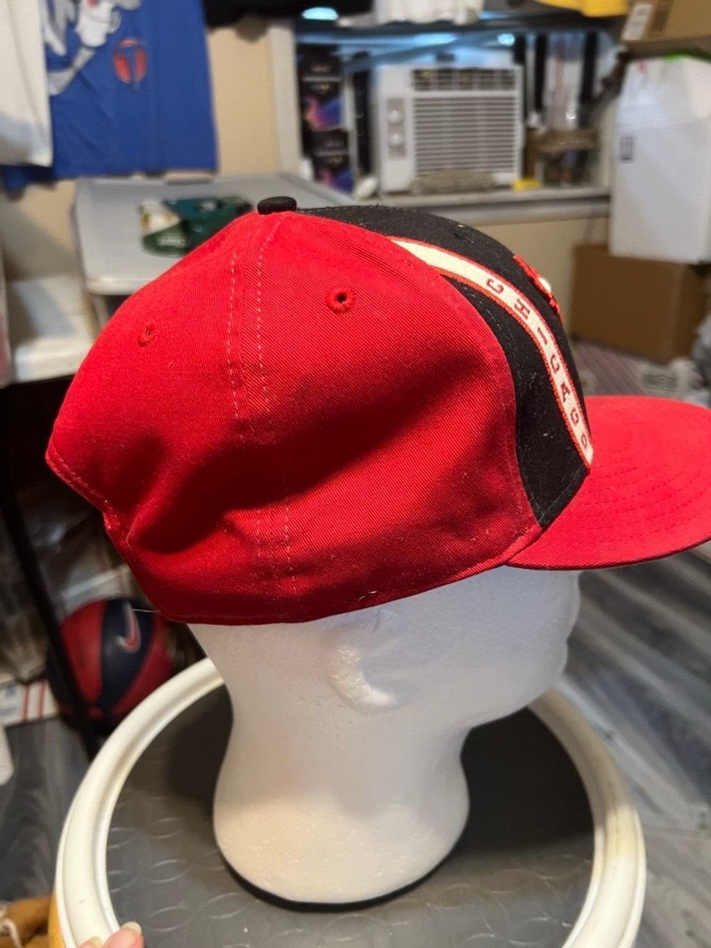 New Era Men's New Era Chicago Bulls Red Black Hat Size ONE SIZE - 4 Thumbnail