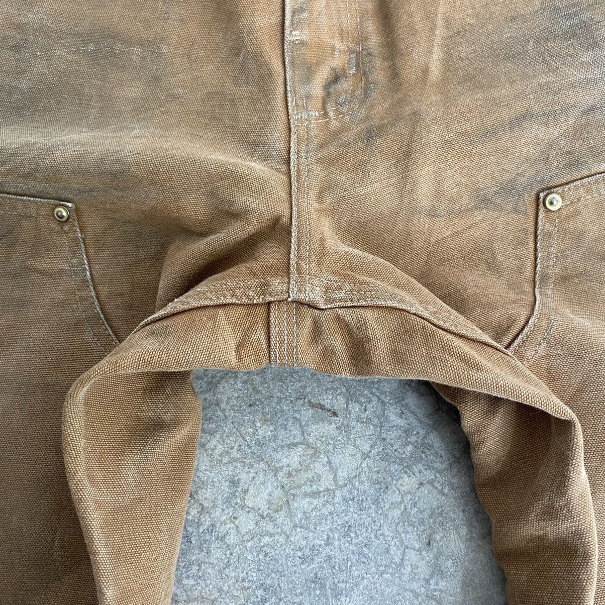 Carhartt VTG Carhartt Double Knee Faded Tan Dirty Carpenter Pants Size US 29 - 8 Thumbnail
