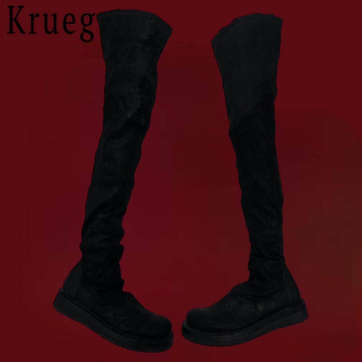 Rick Owens Rick Owens Leather Stocking FW15 Shoes Size US 7 / IT 37 - 1 Thumbnail