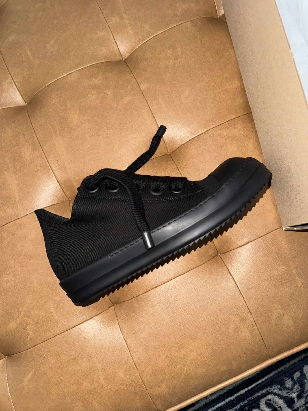 Rick Owens Drkshdw Rick owens jumbo lace canvas sneakers 46 Size US 13 / EU 46 - 9 Thumbnail