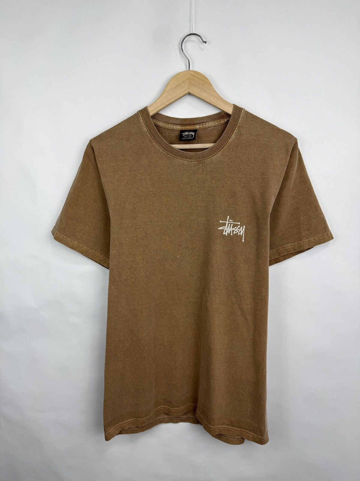 Stussy 🇺🇸 Vintage Y2K Stussy Brown Rare T-Shirt Hype Retro Size US M / EU 48-50 / 2 - 5 Thumbnail