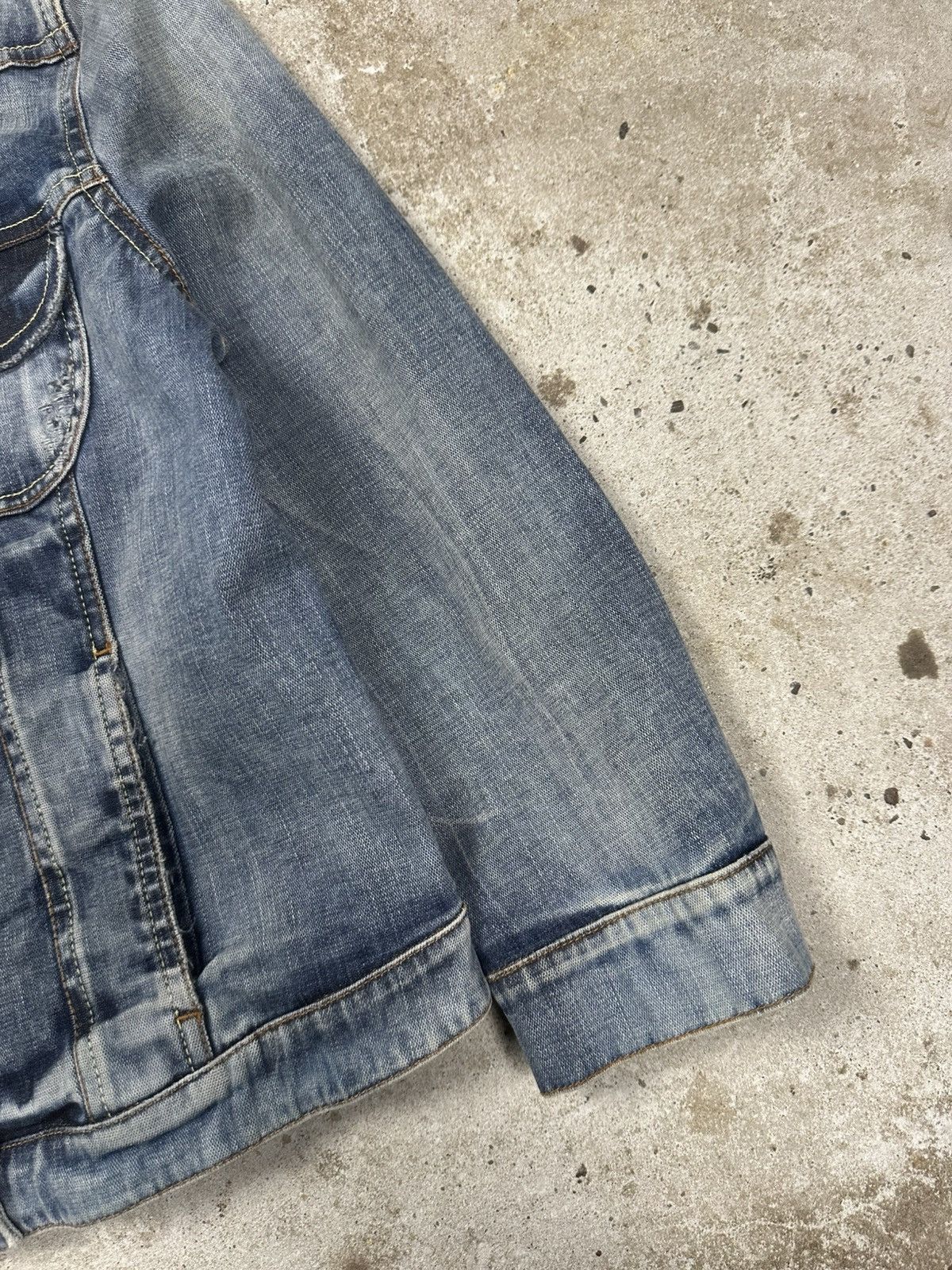 Alexander McQueen Alexander McQueen Blue Denim Skull Wings Jeans Stone Wash Size L / US 10 / IT 46 - 7 Thumbnail