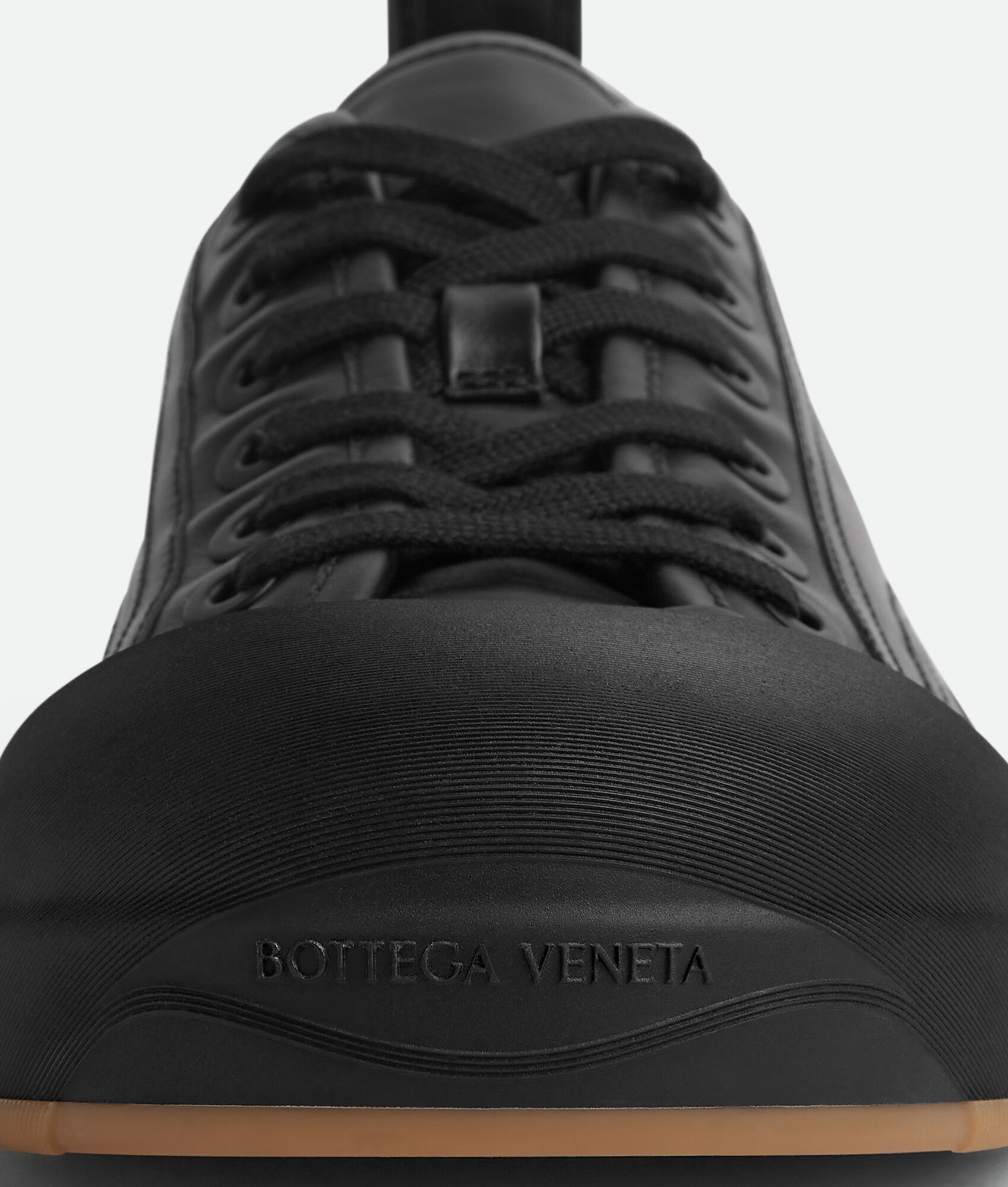 Bottega Veneta o1bcso1str0725 Vulcan Leather Sneakers in Black Size US 8 / EU 41 - 5 Thumbnail