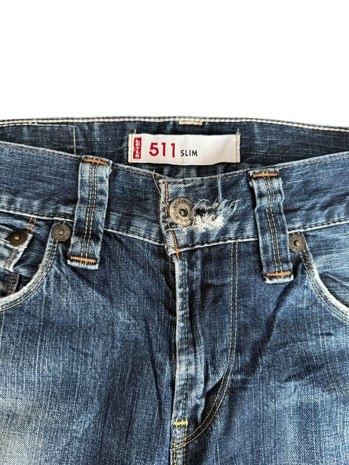 Levi's Vintage Levis 551 Distressed Jeans Size US 29 - 3 Thumbnail