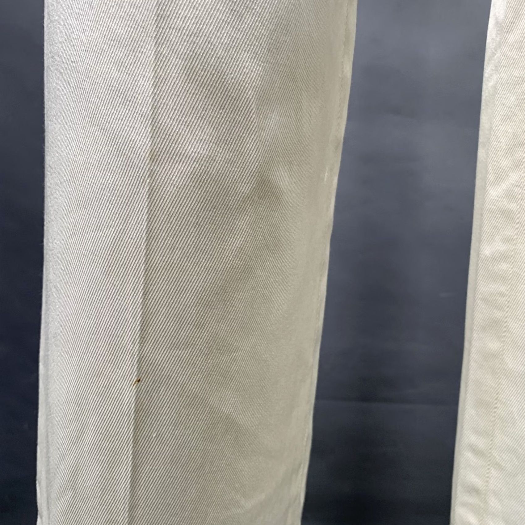 Dolce & Gabbana DOLCE & GABBANA Size 6 White Cotton Blend Twill Flat Front Pants Women Casual Flat Front Twill White 6 IT 42 Mens Womens Boys Girls Size 28" / US 6 / IT 42 - 4 Thumbnail