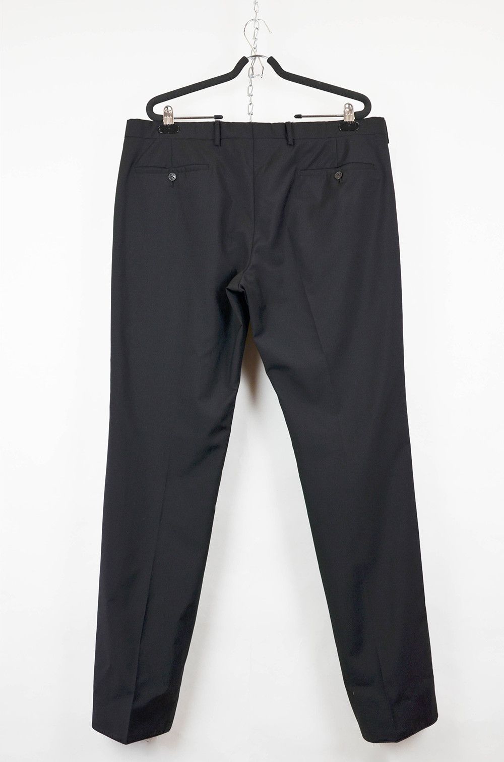 Prada Prada Milano Classic Black Wool Trousers - 54R Size 54R - 2 Thumbnail