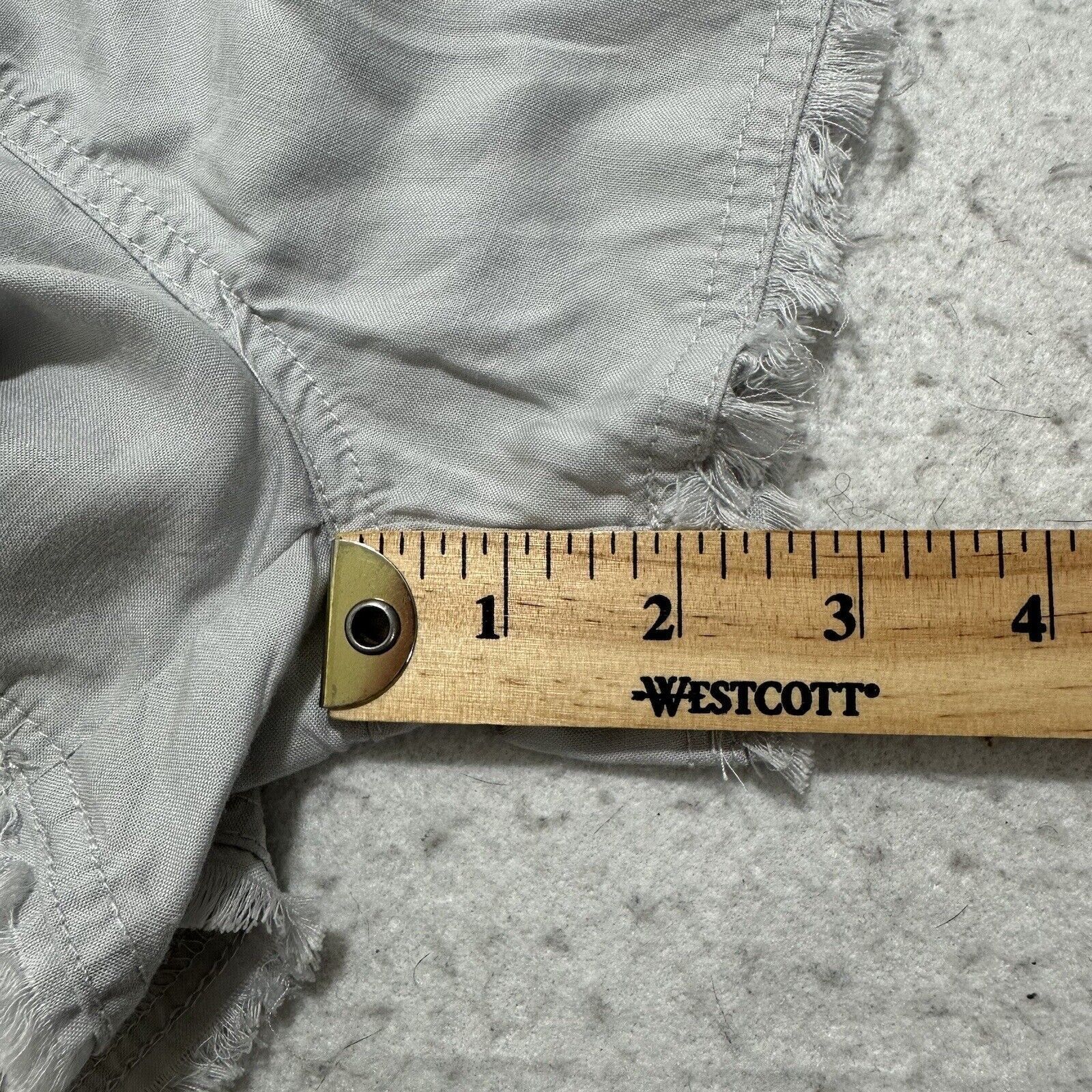 Other For The Republic XL High Rise 2" Inseam Tencel Shorts Gray Size 40" / US 18 - 12 Thumbnail
