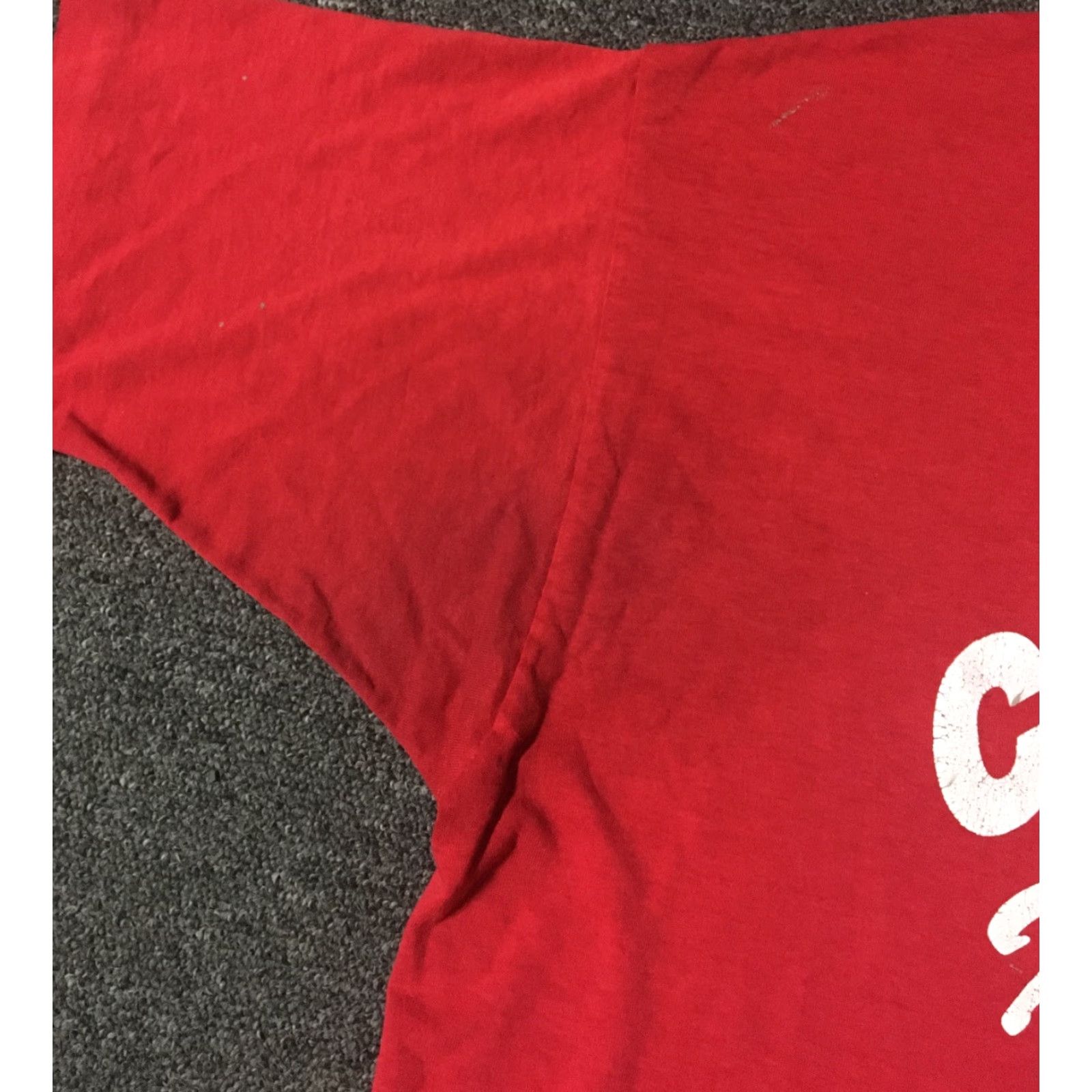 Fruit Of The Loom VINTAGE Carthage Basketball Champs Shirt XXL Red 90s Distressed Paint Grunge Athletics USA School College Mens Size US XXL / EU 58 / 5 - 6 Thumbnail