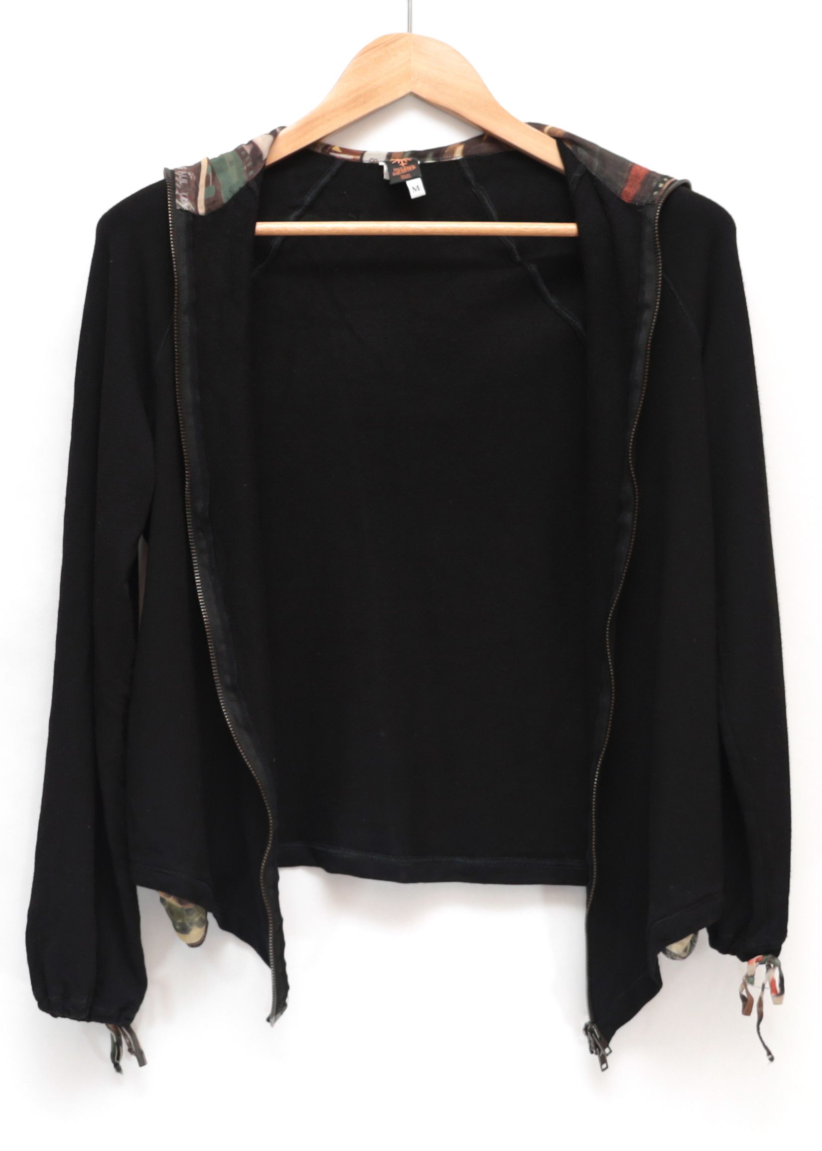 Jean Paul Gaultier Jean Paul Gaultier Vintage Black Cinema Zip Through Hoodie Size M / US 6-8 / IT 42-44 - 6 Thumbnail