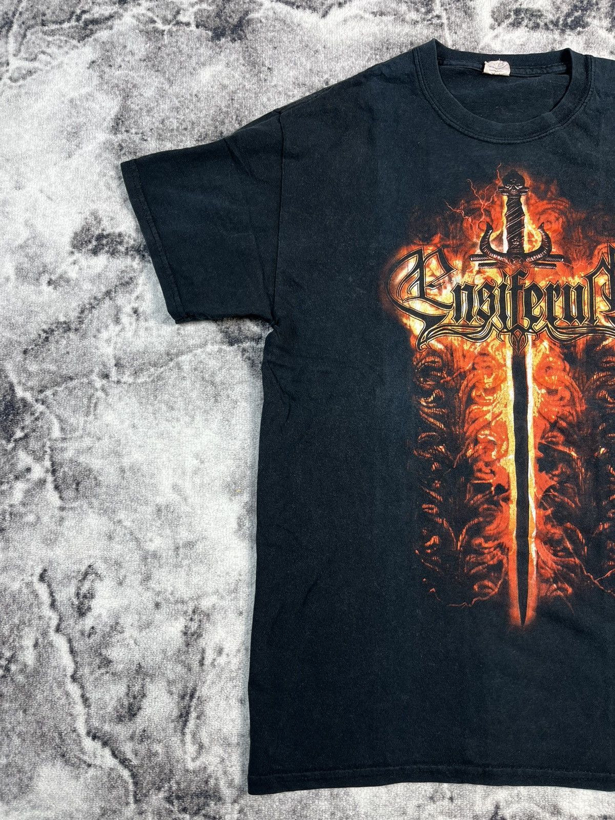Band Tees Ensiferum Sword Best Rock T Shirt Size US M / EU 48-50 / 2 - 2 Thumbnail