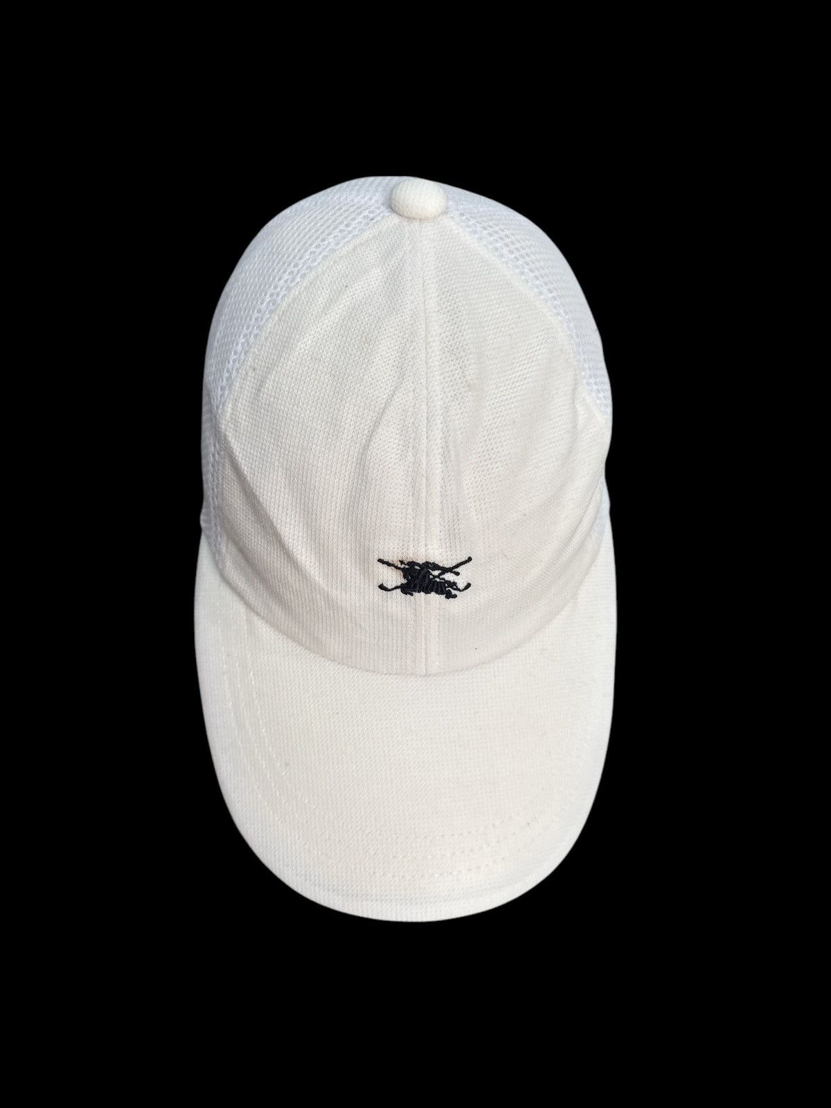 Burberry VINTAGE BURBERRY GOLD EMBROIDERED LOGO CAP HAT Size ONE SIZE - 1 Thumbnail