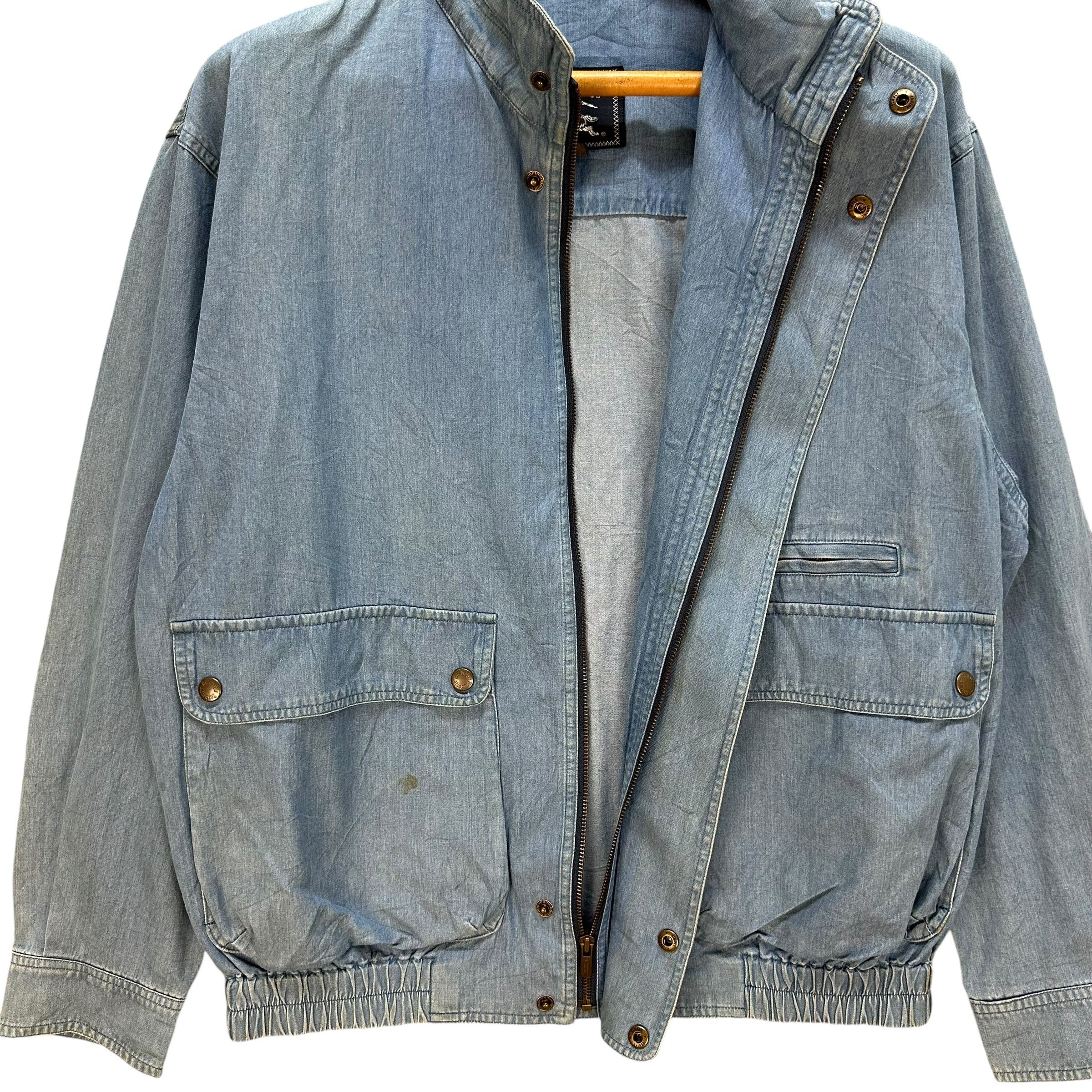 Burberry Vintage 90's BURBERRYS Jeans Jacket #1495-A62 Size US L / EU 52-54 / 3 - 8 Thumbnail
