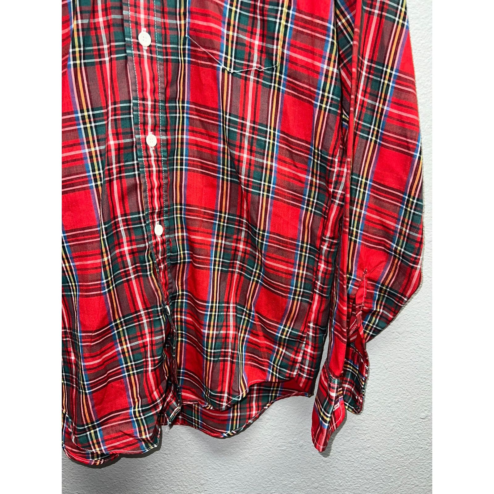 Vintage Vintage Manchester Shirt Company Button Up Shirt Red 60s L Size US L / EU 52-54 / 3 - 4 Thumbnail