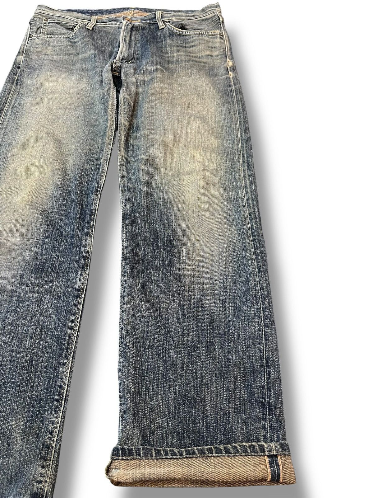 Edwin Vintage Edwin 505zx Mudwash Faded Grunge Denim Size US 35 - 4 Thumbnail