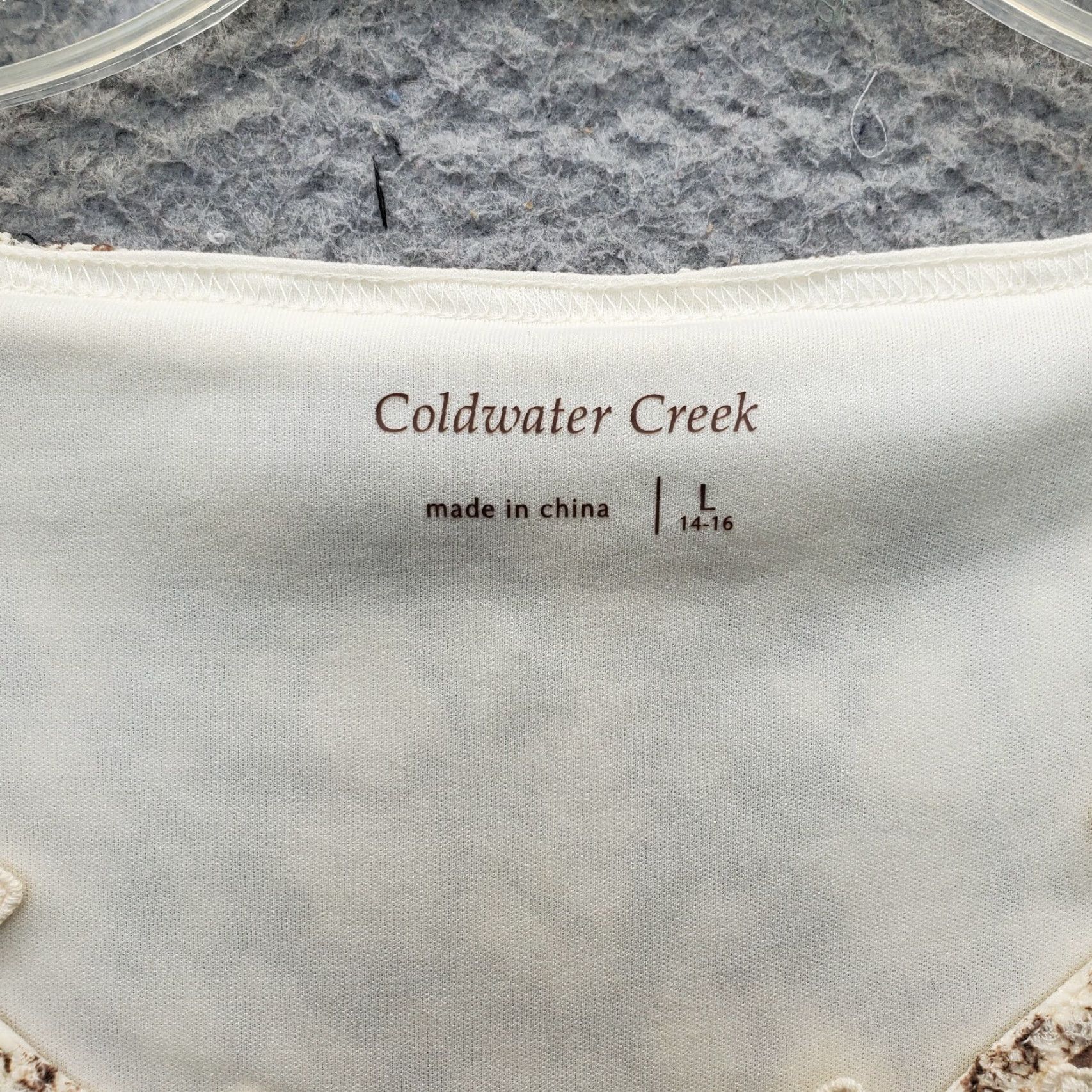 Coldwater Creek Coldwater Creek Blouse Womens L Multicolor Lace Floral Lined Long Sleeve Pullover Size L / US 10 / IT 46 - 3 Thumbnail