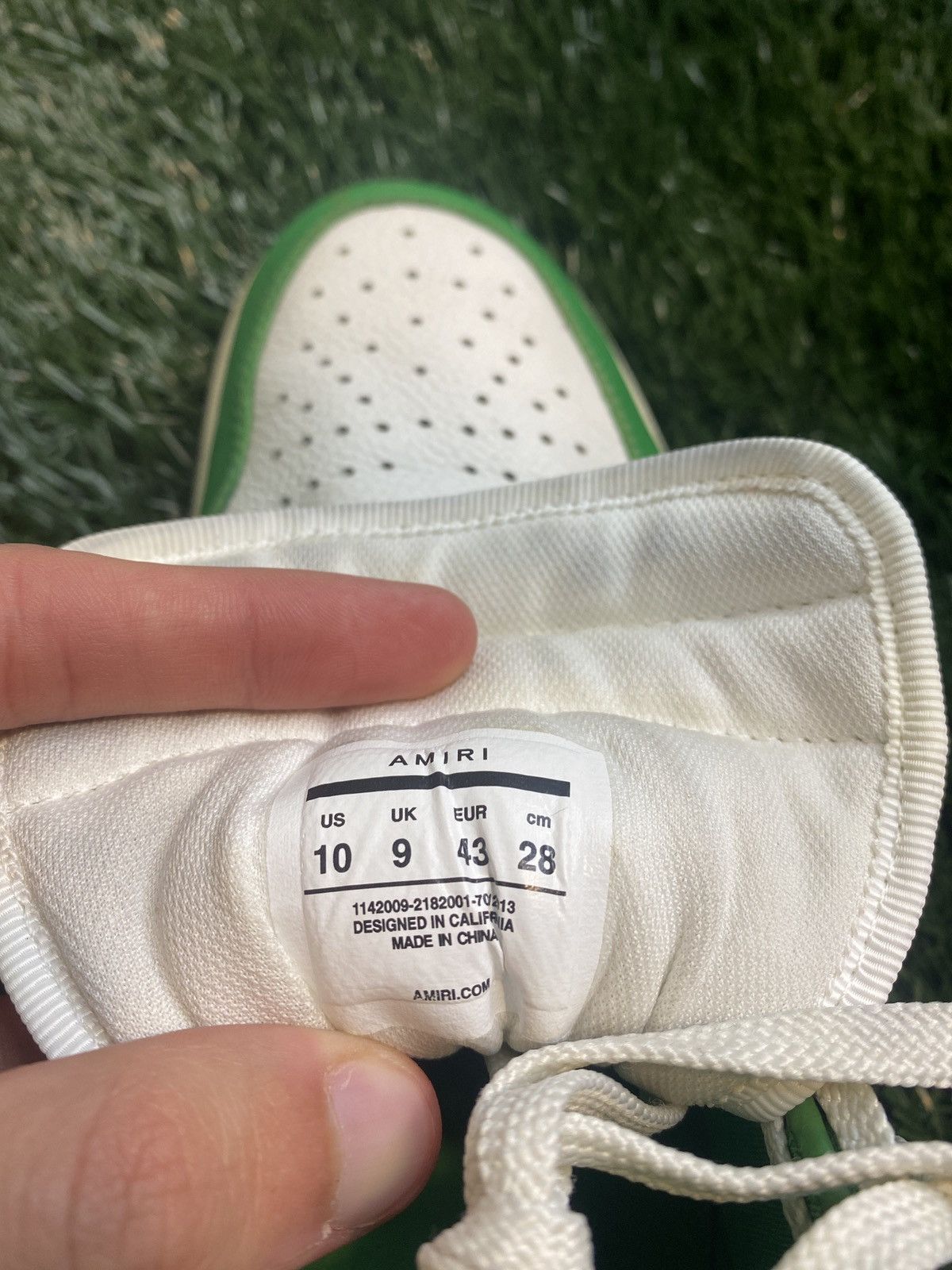 Amiri Men's Skel-Top High “Green” Size US 10 / EU 43 - 9 Thumbnail