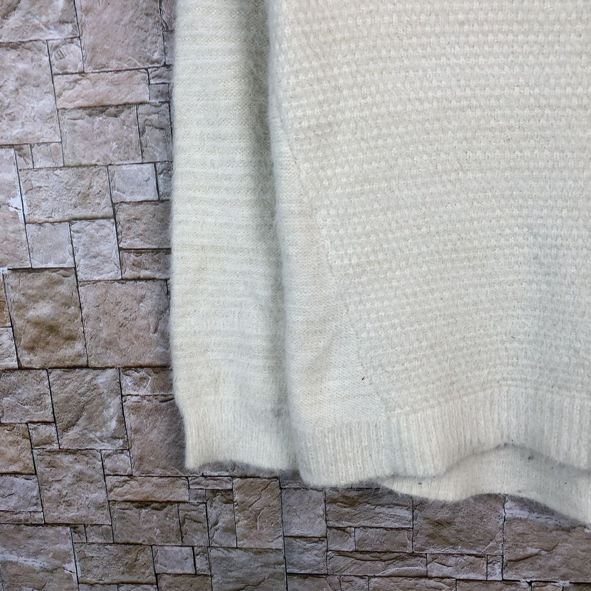 Homespun Knitwear × Japanese Brand Grove vintage White Knitwear #A1100 Size M / US 6-8 / IT 42-44 - 7 Thumbnail