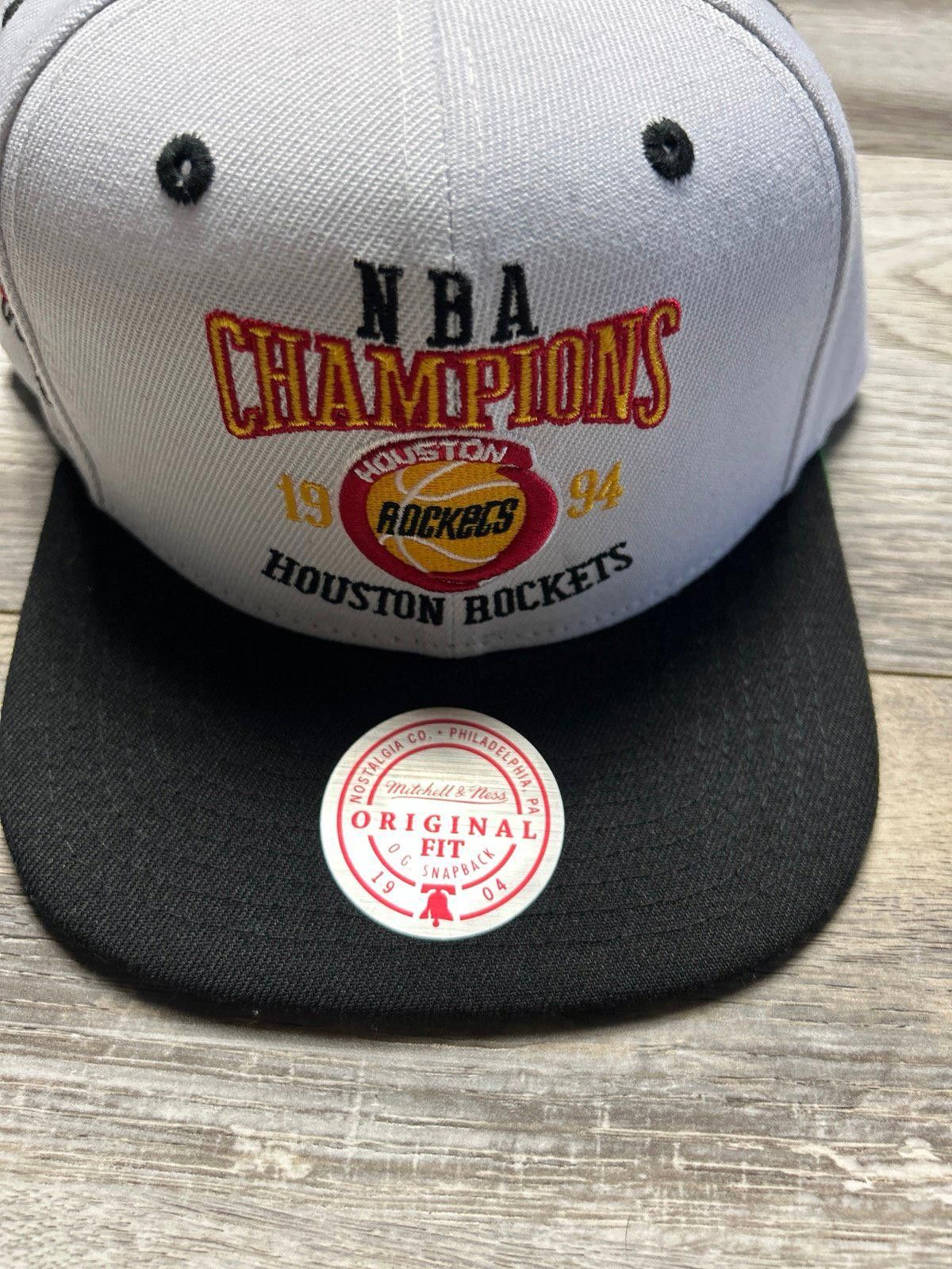 Mitchell & Ness Houston Rockets 1994 NBA Champions Snapback – White/Black Size ONE SIZE - 3 Thumbnail