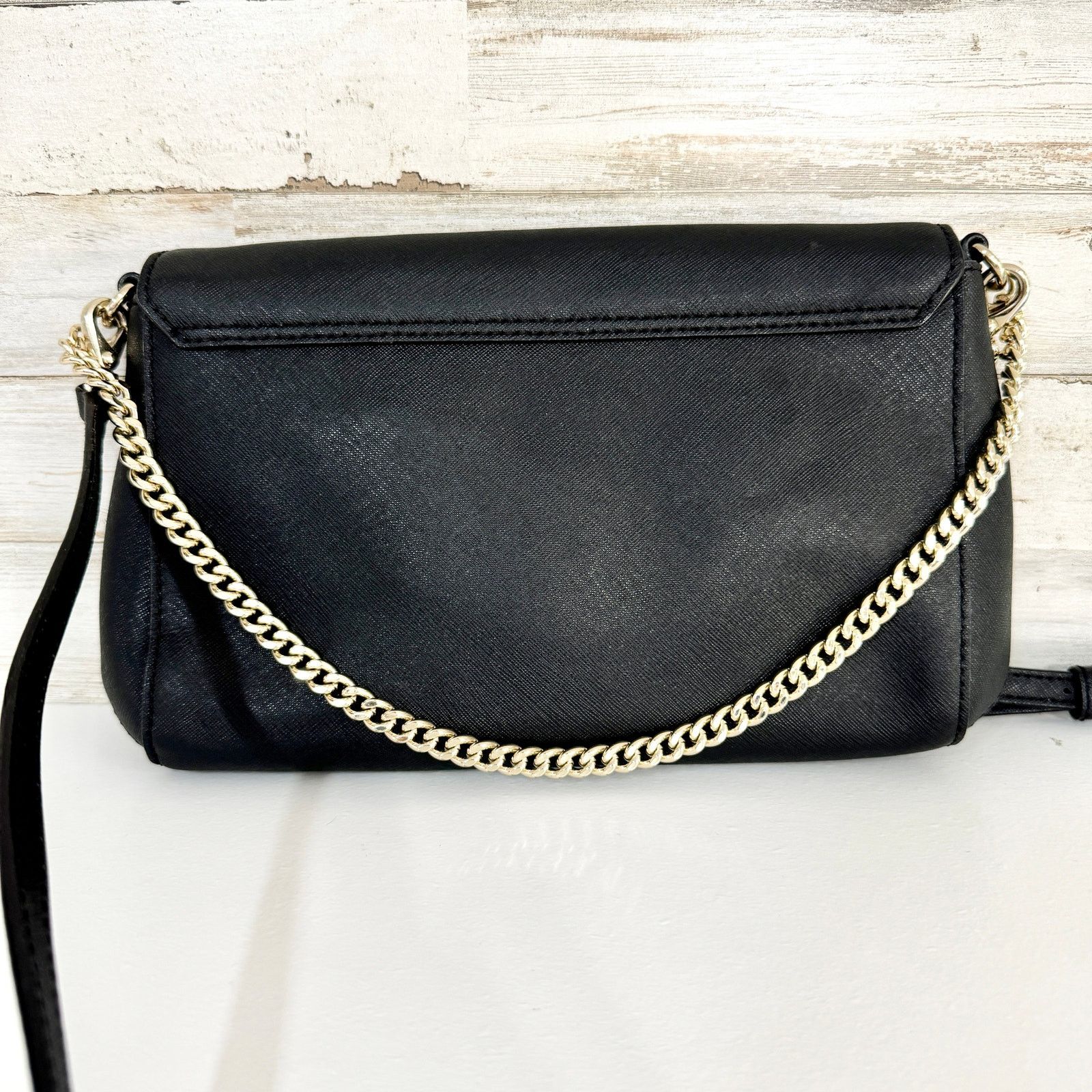 Kate Spade Kate Spade Black Leather Crossbody Hand Bag Chain Handle Size ONE SIZE - 2 Thumbnail