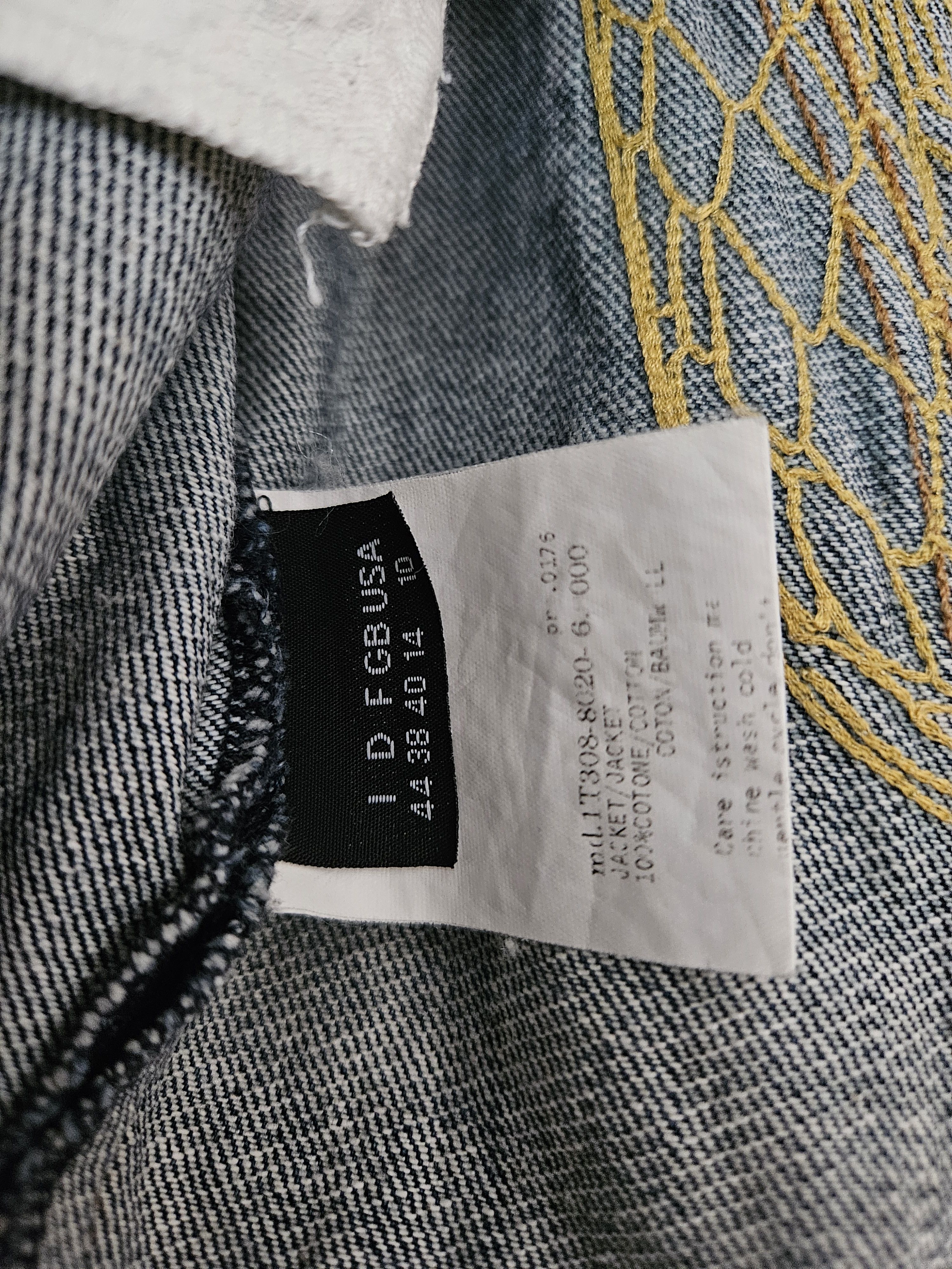Mugler rare unique snake Mugler denim jeans vintage Jacket Size M / US 6-8 / IT 42-44 - 7 Thumbnail