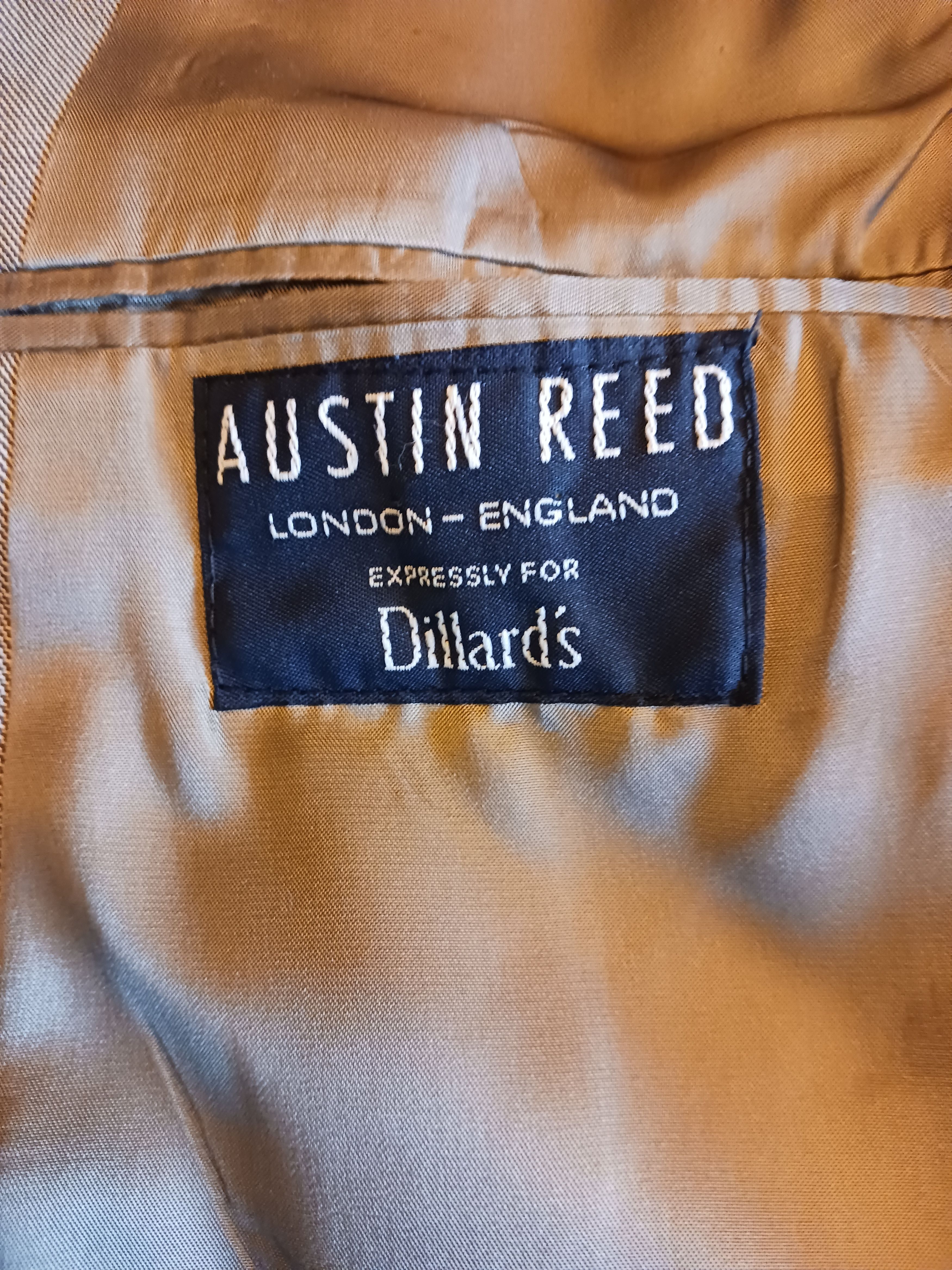 Austin Reed Vintage 90's Men's 100% Wool Suit Size 42R - 9 Thumbnail