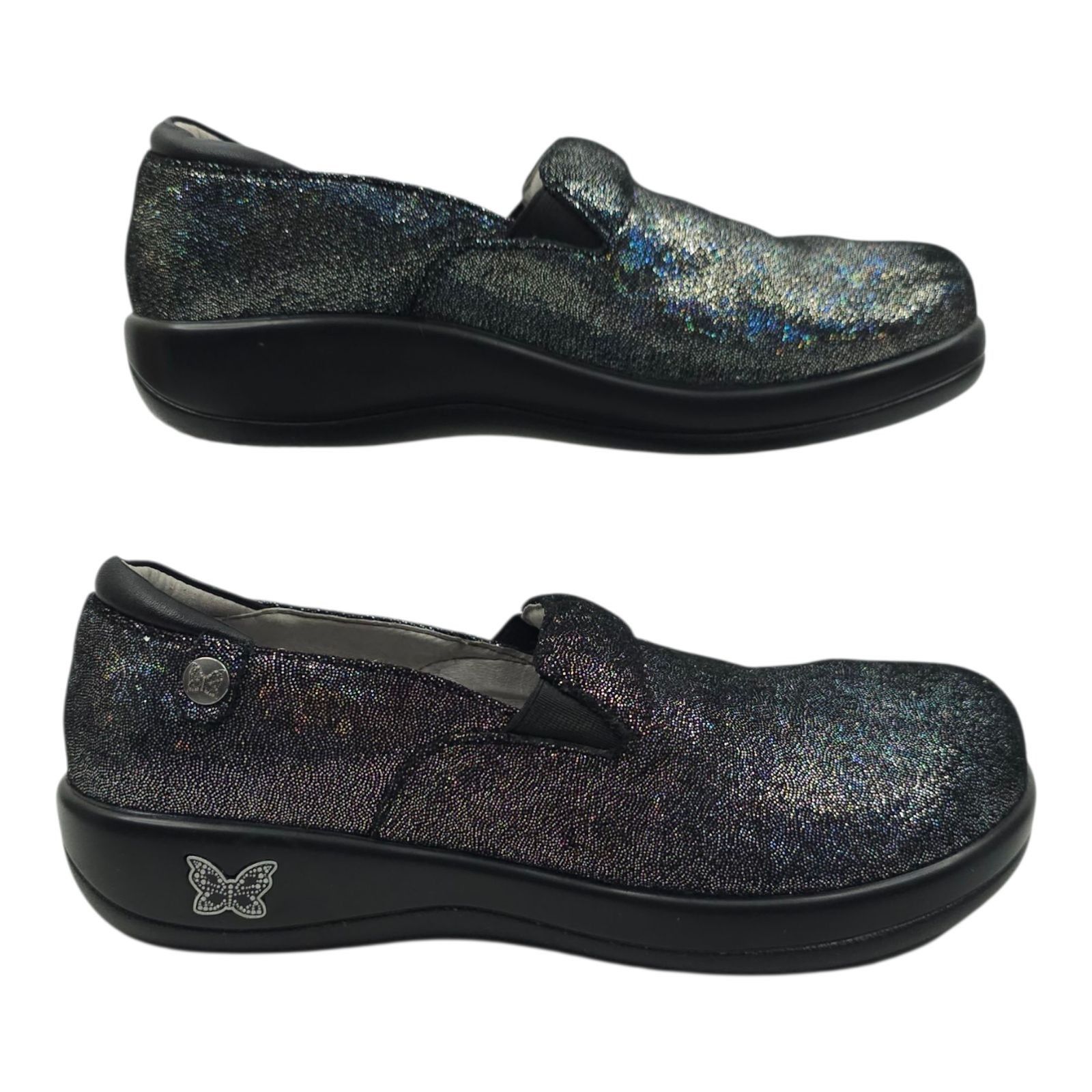 Other Alegria Clogs Womens EU 38 Black Metallic Sparkly Size US 8 / IT 38 - 12 Thumbnail