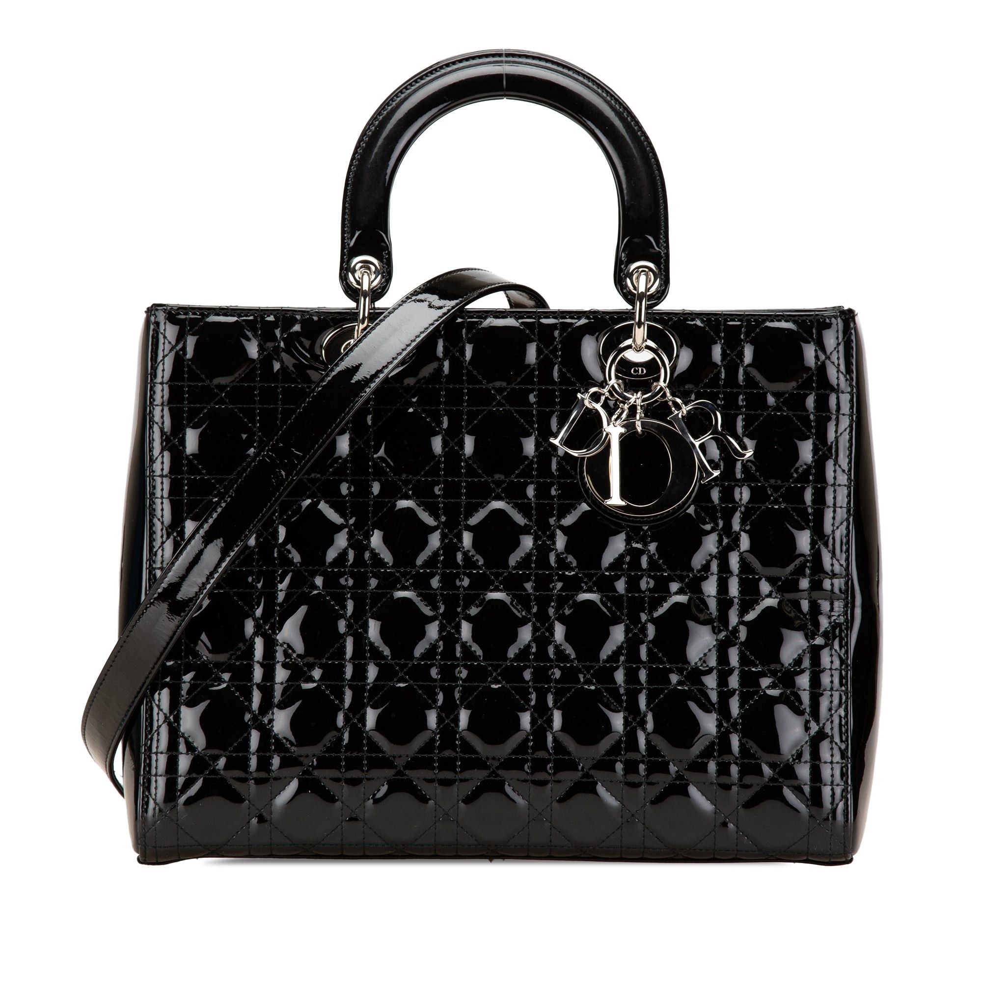 Dior Large Patent Cannage Lady Dior Size ONE SIZE - 1 Thumbnail