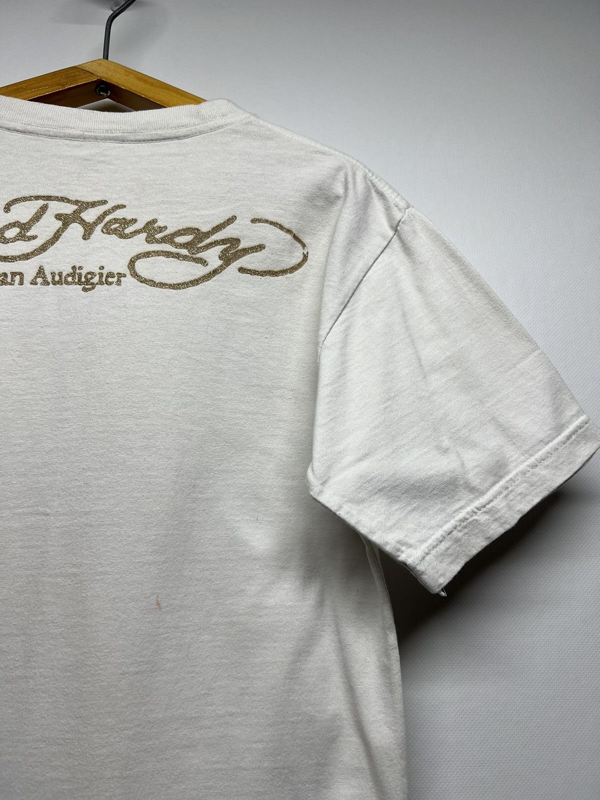 Christian Audigier × Ed Hardy × Vintage Vintage Y2k Ed Hardy 🤍 Tigger Big Logo T-Shirt 00’s Size M / US 6-8 / IT 42-44 - 8 Thumbnail