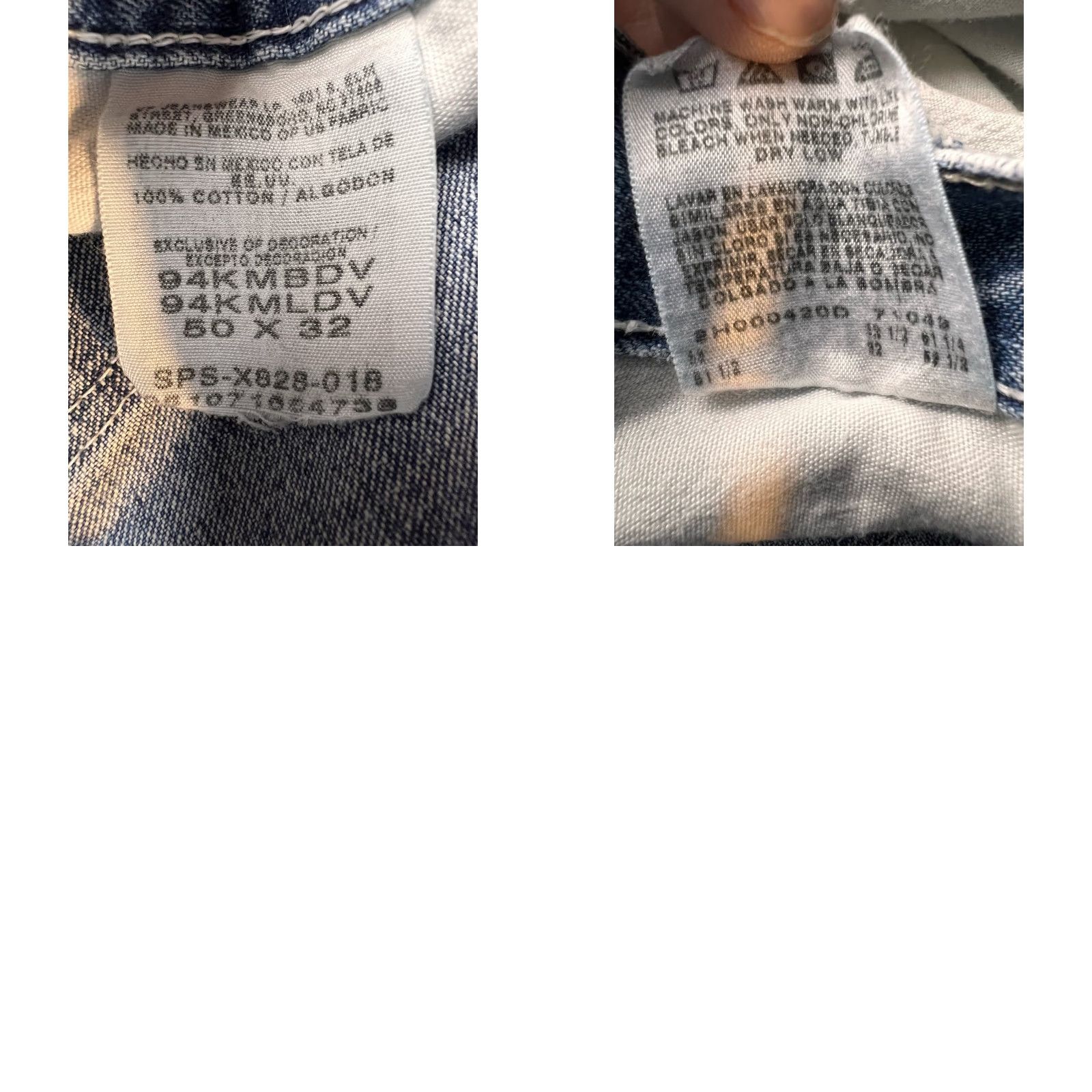 Wrangler VINTAGE Wrangler Carpenter Jeans Mens 50x32 Blue Denim 5-Pocket Design Workwear Wrangler Retro Jeans Men Large Big & Tall Denim Straight "} Size US 34 / EU 50 - 8 Thumbnail