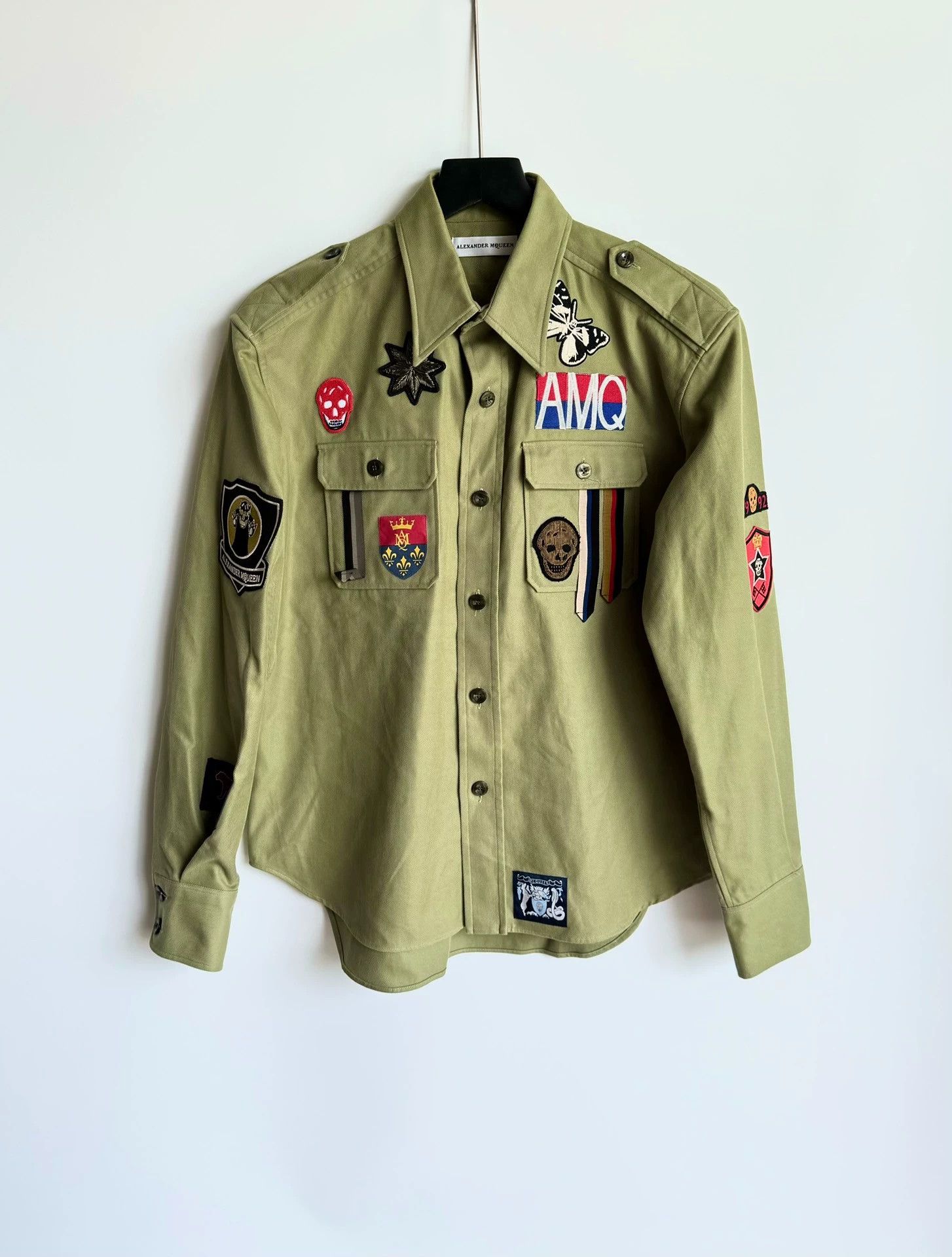 Alexander McQueen Heavy Embellished Logo Shirt