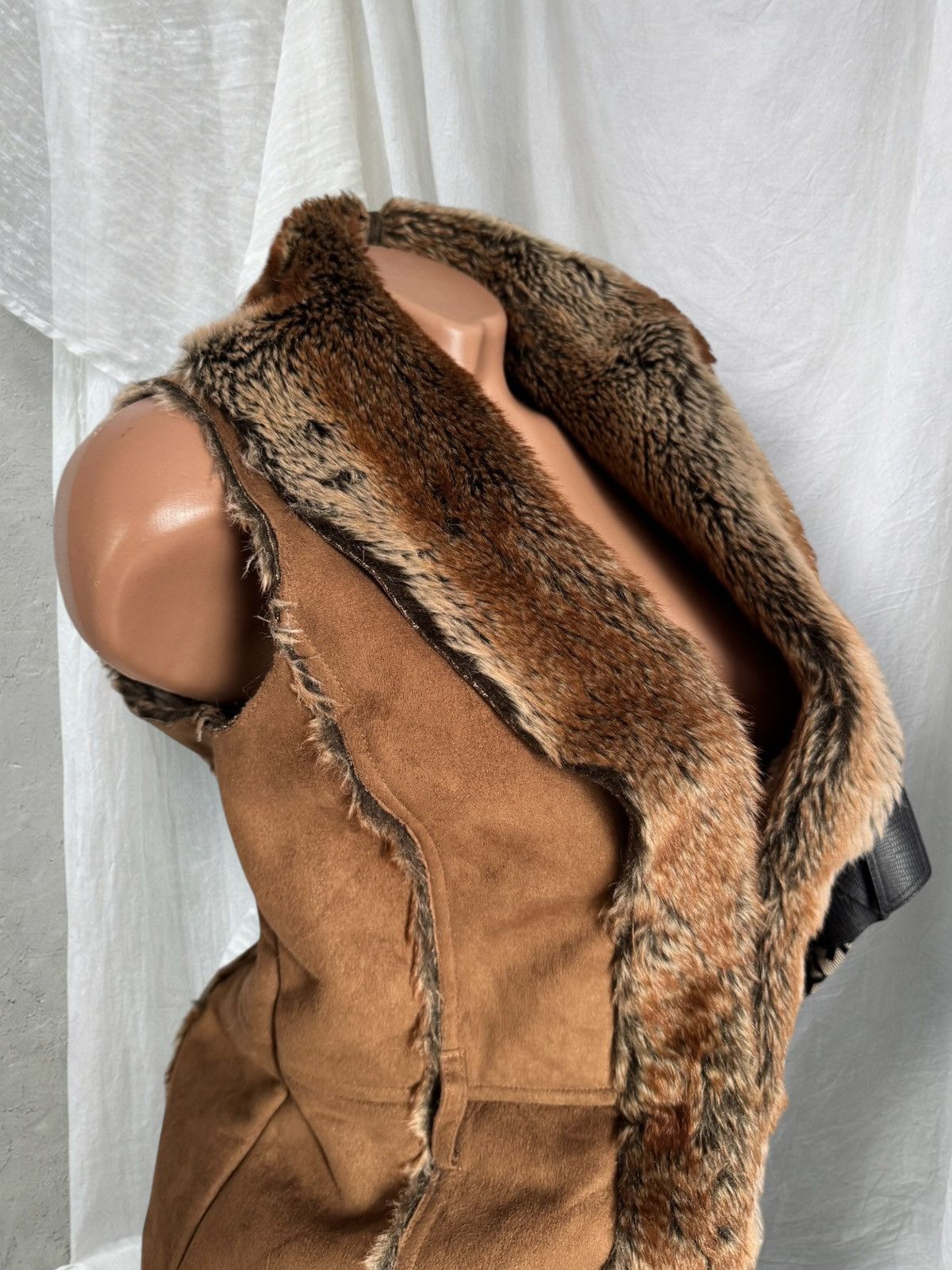Hysteric Glamour Amazing Y2K 2000’s Aesthetic Faux Fur Vintage Vest Jacket Size S / US 4 / IT 40 - 5 Thumbnail