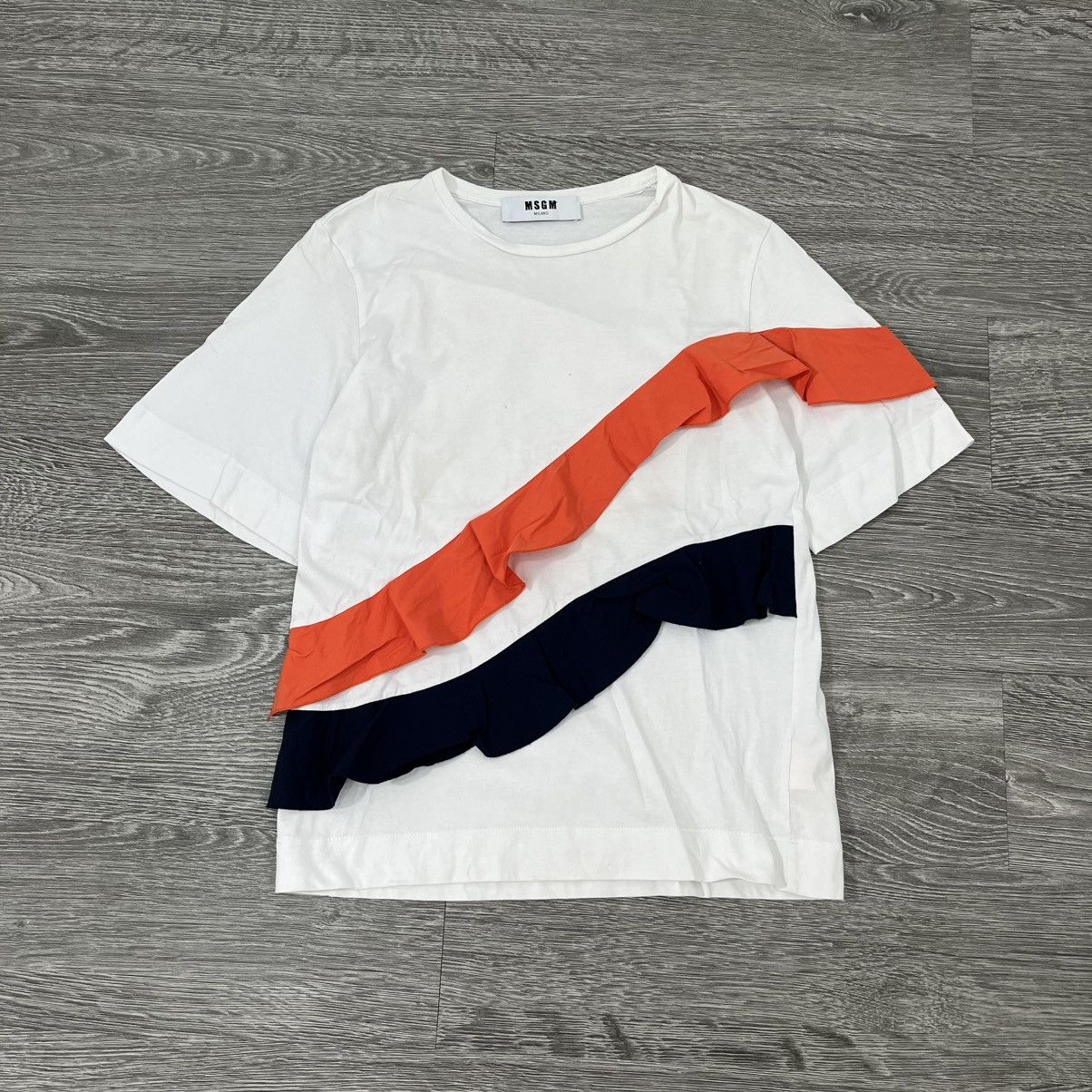 MSGM MSGM Milano Inserti a Balze Tee Luxury Brand Size S / US 4 / IT 40 - 1 Thumbnail