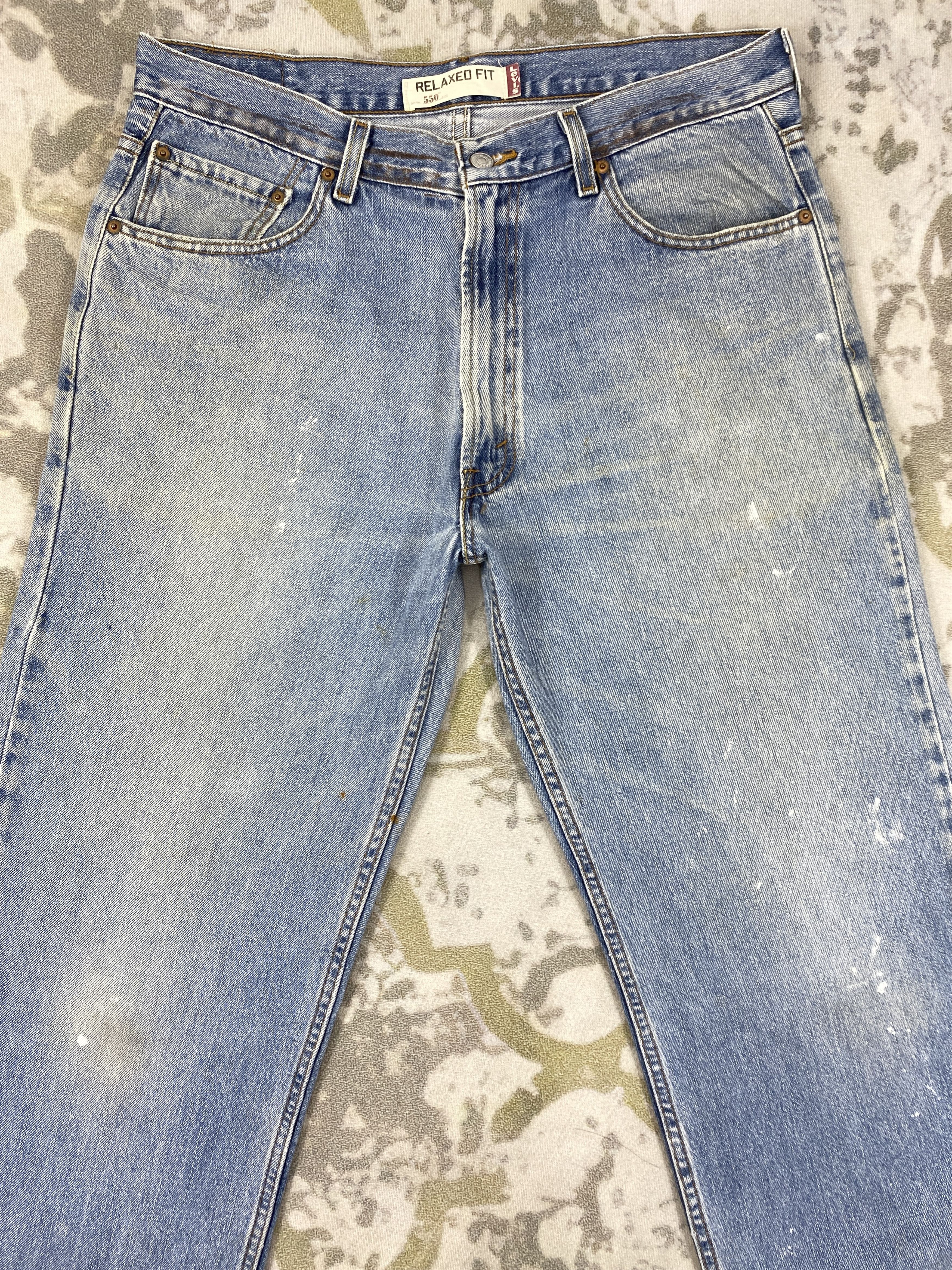 Vintage Light Blue Wash Vintage Levi's 550 36x32 Denim -JN2121 Size US 36 / EU 52 - 3 Thumbnail