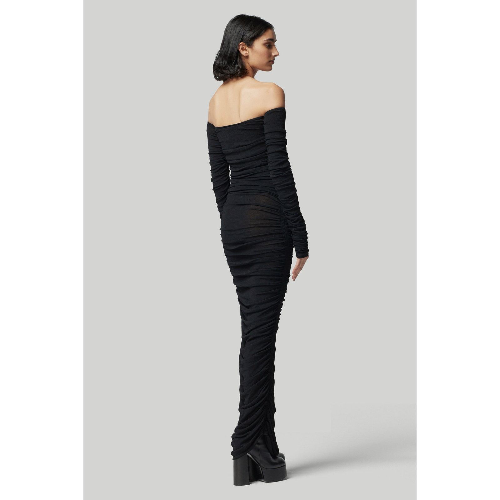 Altuzarra Altuzarra Trikera Jersey Maxi Dress sheer black size XS Size XS / US 0-2 / IT 36-38 - 4 Thumbnail