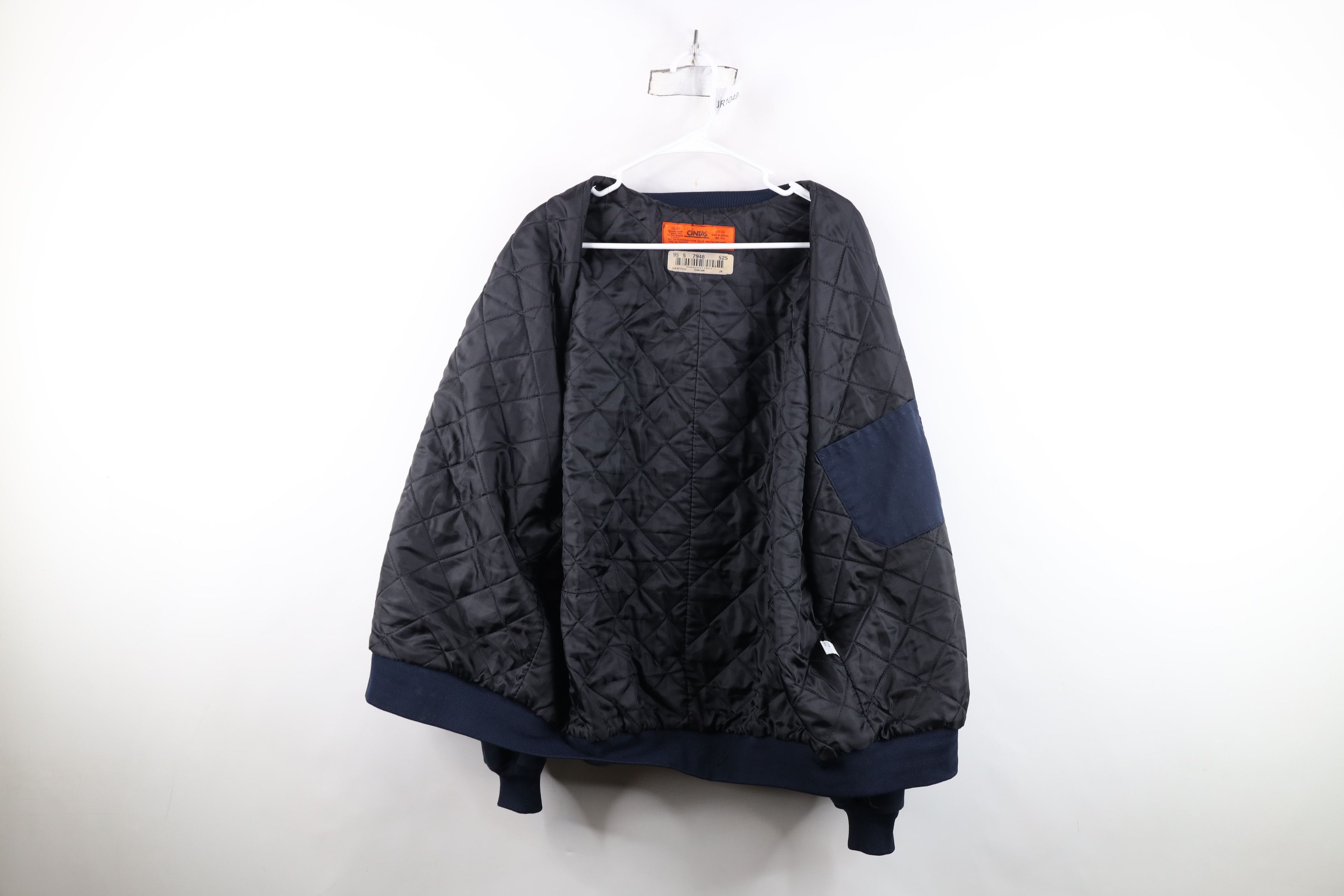Vintage Vintage 90s Streetwear Quilted Workwear Bomber Jacket Blue Size US XXL / EU 58 / 5 - 9 Thumbnail