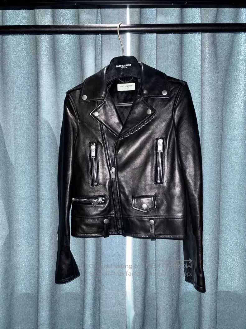 Saint Laurent Paris Saint Laurent Paris Leather jacket Size XXS / US 00 / IT 34 - 1 Thumbnail