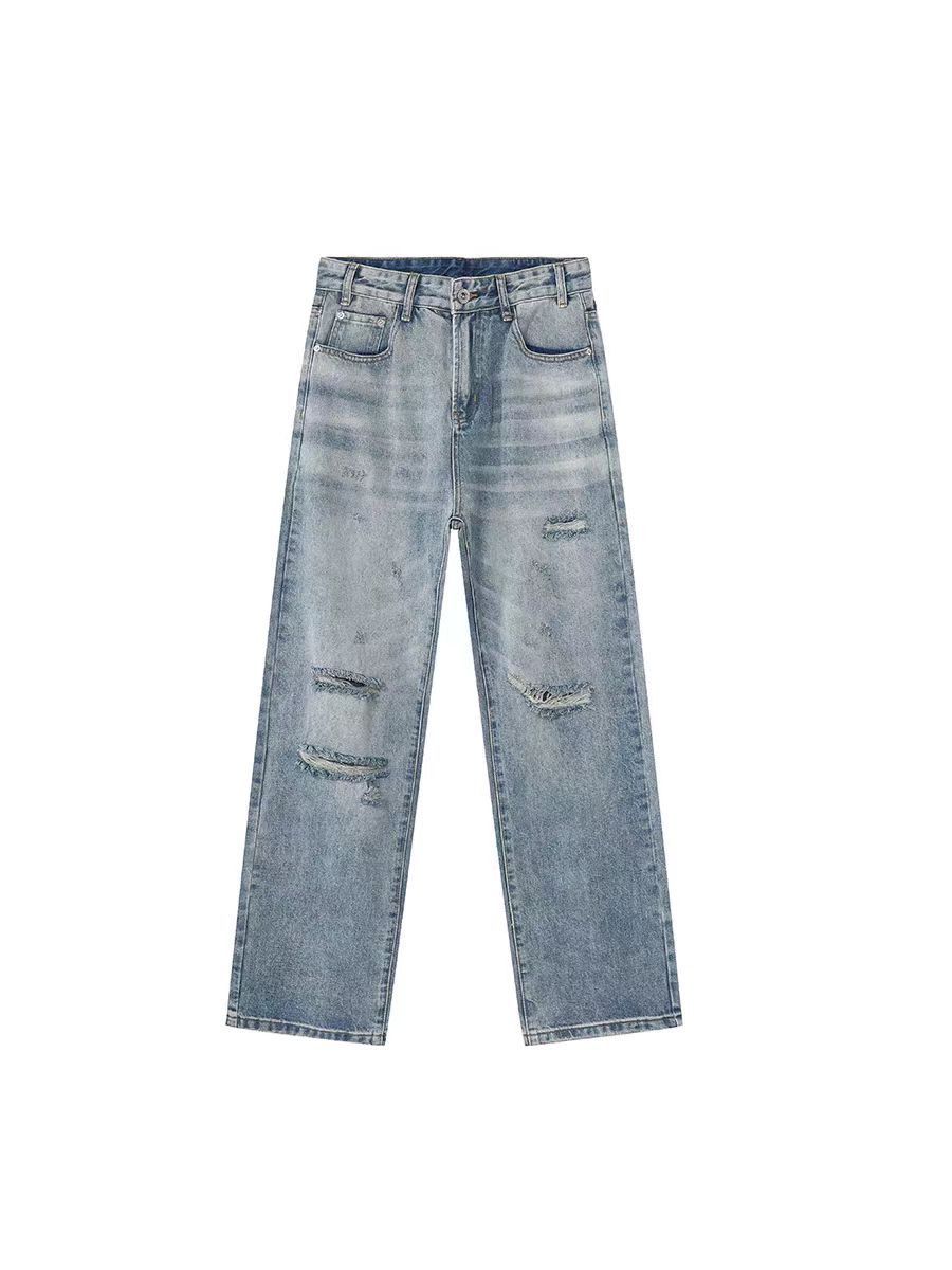 Japanese Brand × Jean Street cool destructive style ripped washed jeans Size US 30 / EU 46 - 5 Thumbnail