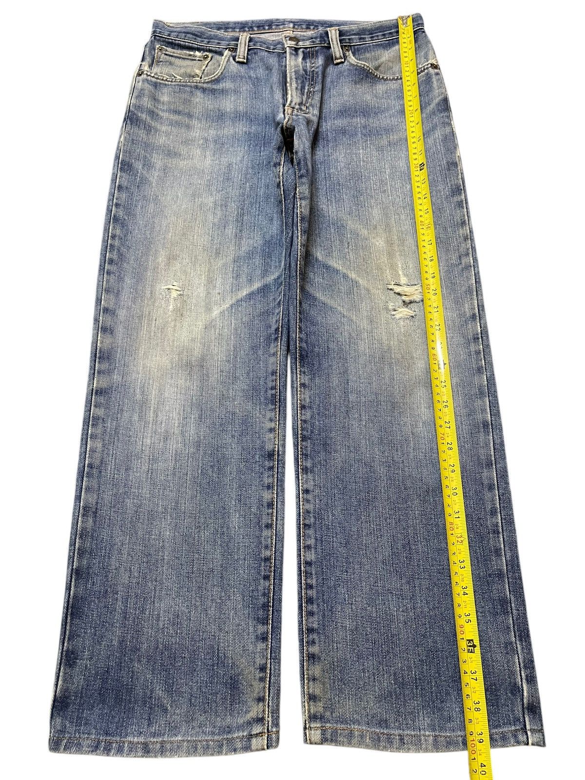 Edwin Vintage Japan Edwin 404 Faded Wash Distress Baggy Jeans Size US 33 - 13 Thumbnail