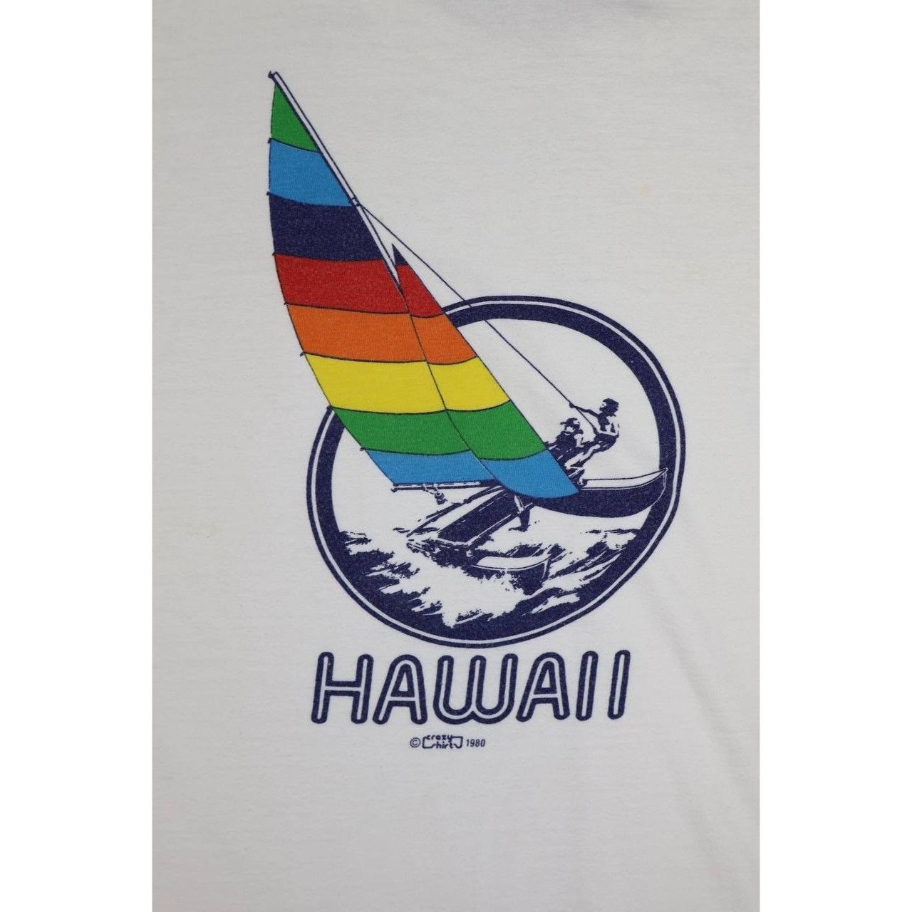 Vintage Vintage 1980 Crazy Shirts Rainbow Hawaii Shirt Surfboard Size US XL / EU 56 / 4 - 5 Thumbnail