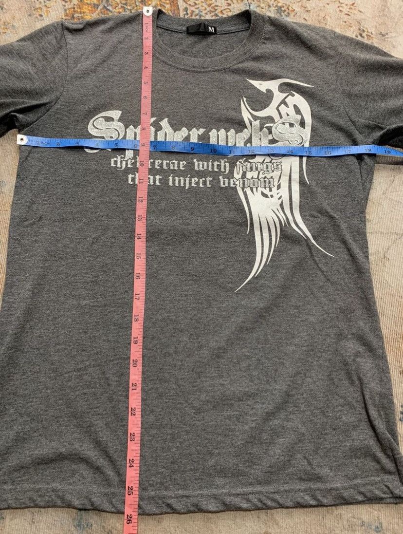 Japanese Brand JAPANESE Spider Webs Poem Art Hropods GOTHIC PUNK STYLE Size US M / EU 48-50 / 2 - 5 Thumbnail