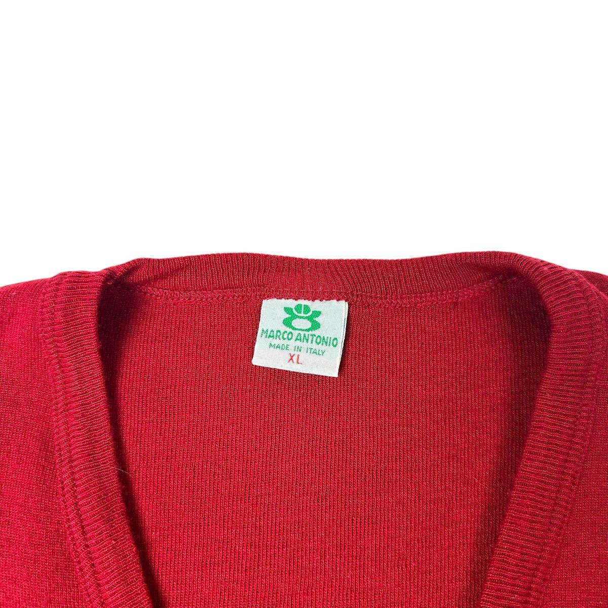Vintage Vintage 80s Men’s Red Sweater V-Neck Vest XL Made In Italy Size US XL / EU 56 / 4 - 2 Thumbnail