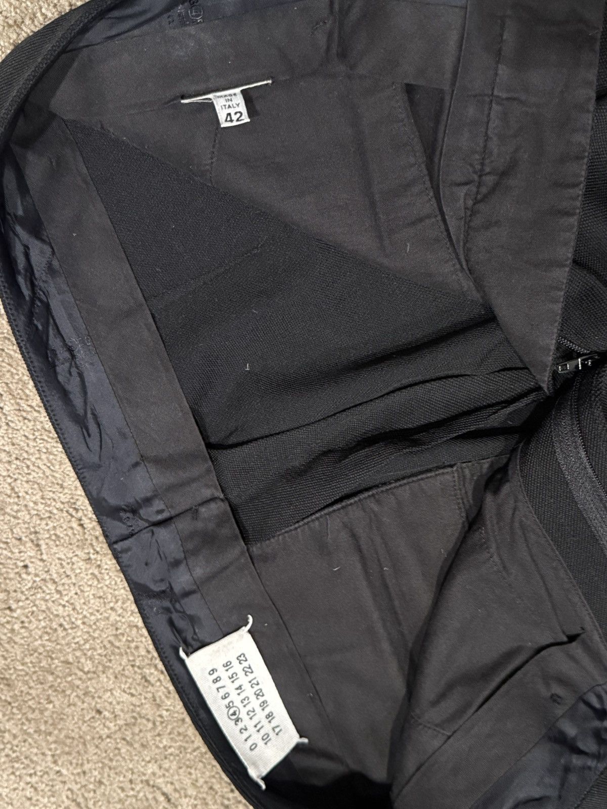 Maison Margiela Margiela 4 Line Black Trousers Size 28" / US 6 / IT 42 - 2 Thumbnail